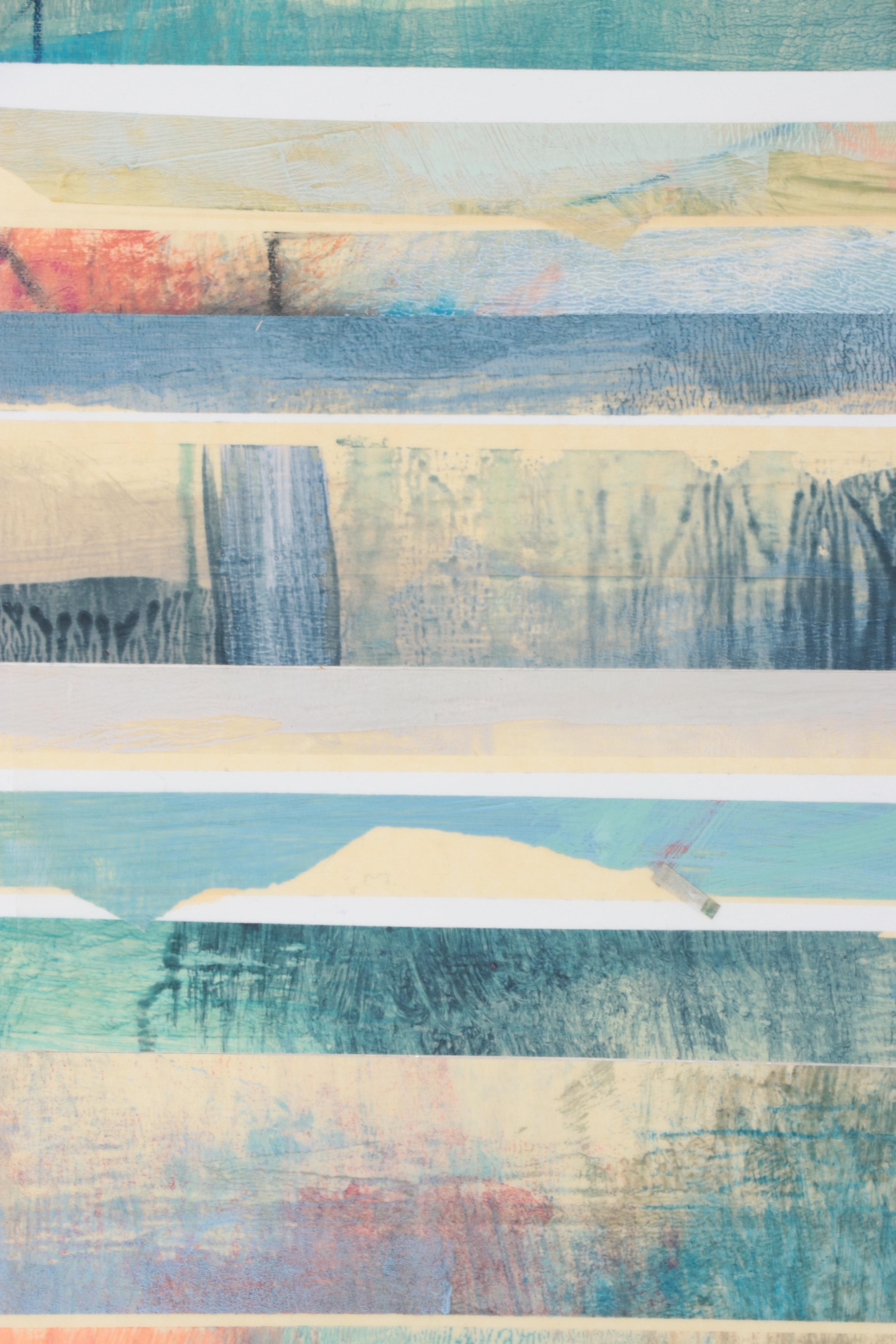 Ursula J. Brenner Abstract Mixed Media Painting, 21st Century