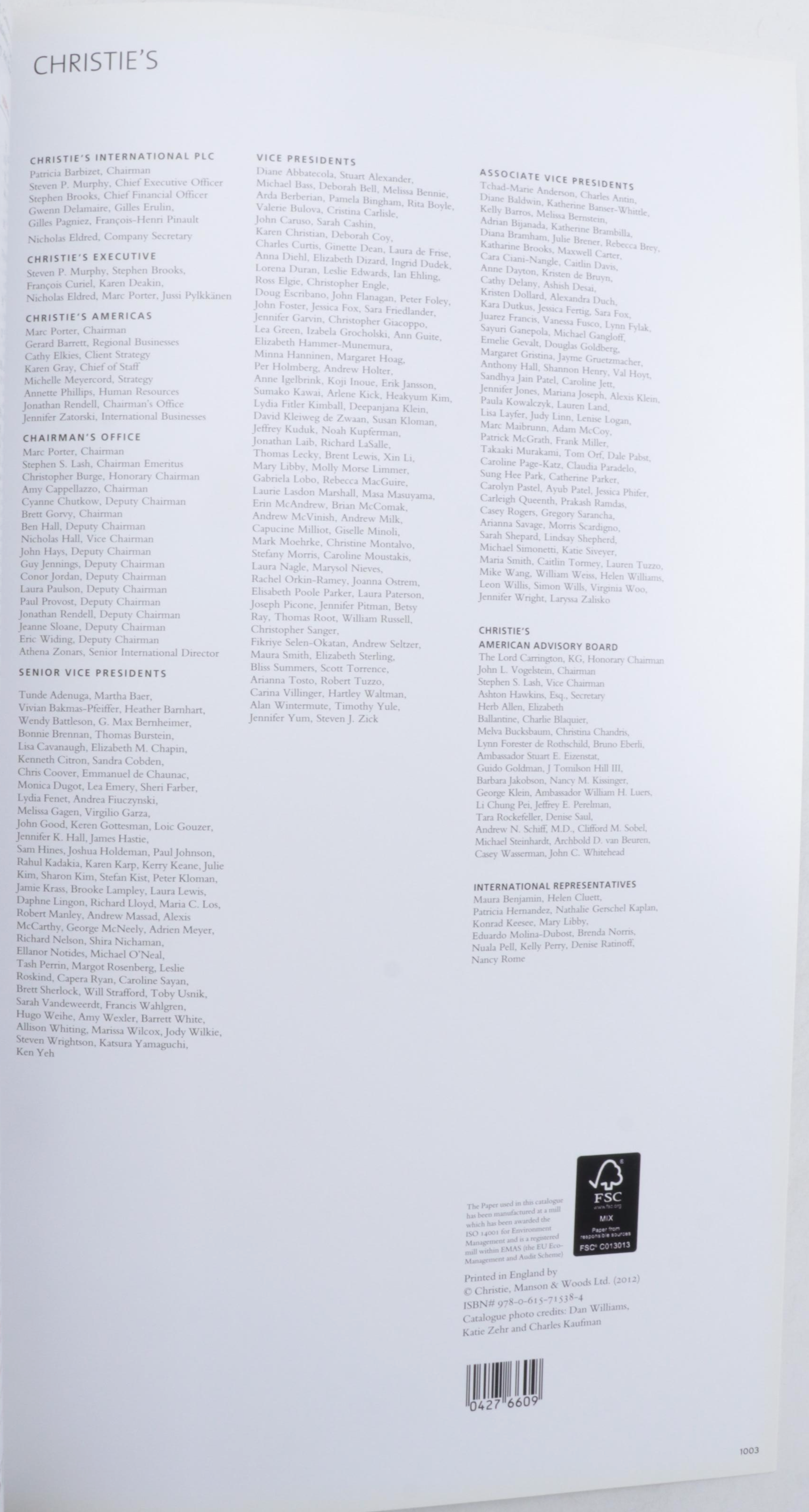 "Andy Warhol at Christie's" Three-Volume Catalog Set by Hilton Als, 2012