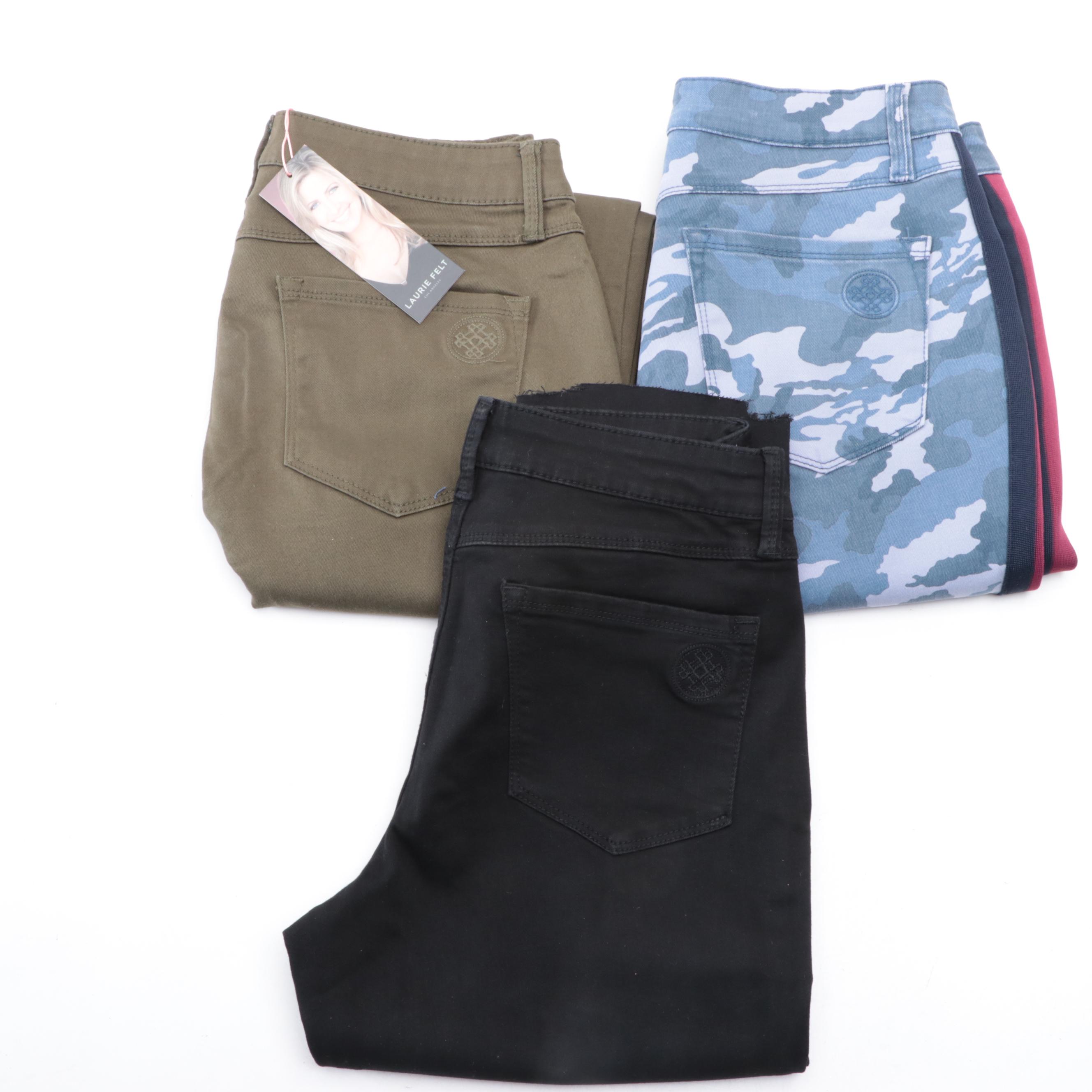 Laurie Felt Colored and Embellished Skinny Jeans