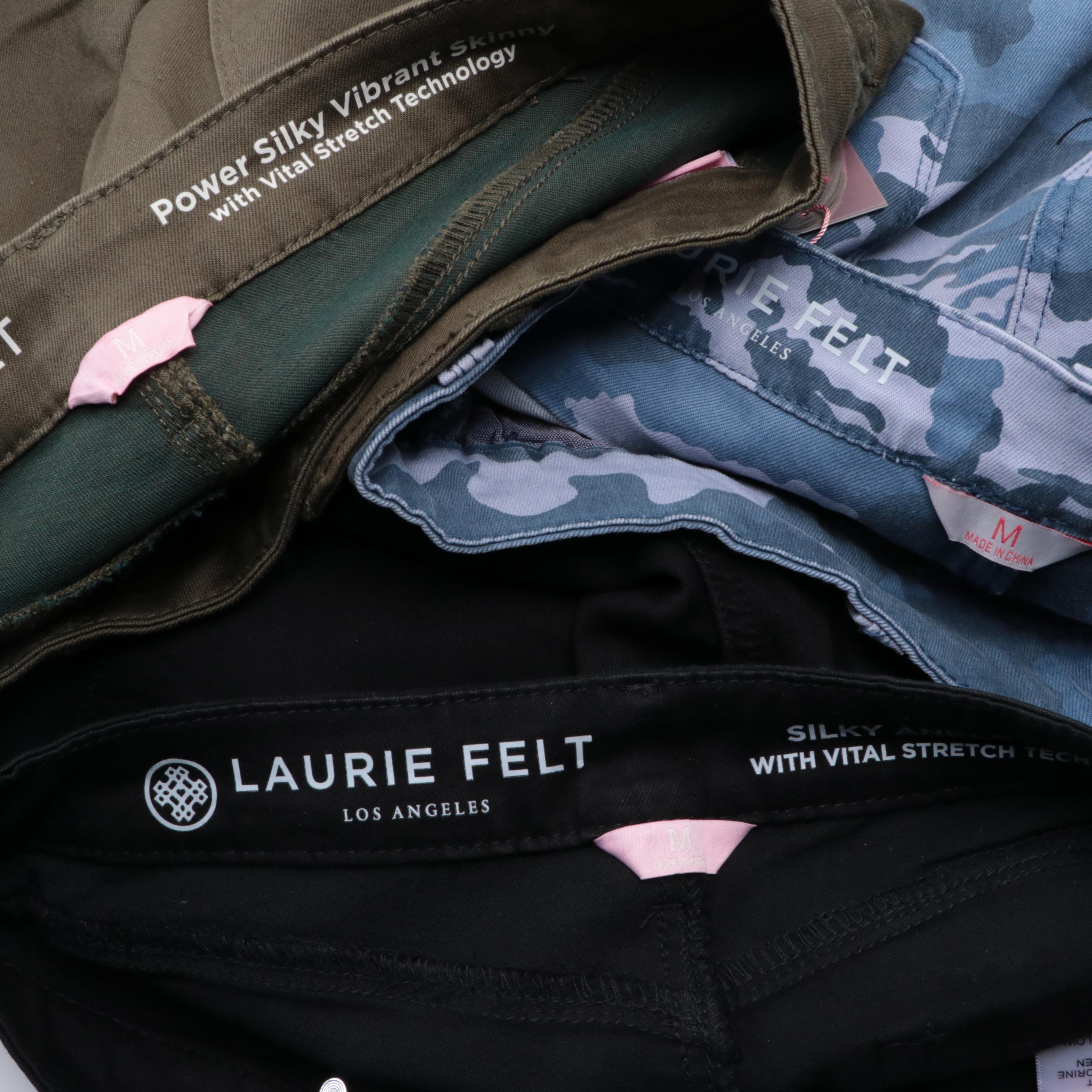 Laurie Felt Colored and Embellished Skinny Jeans