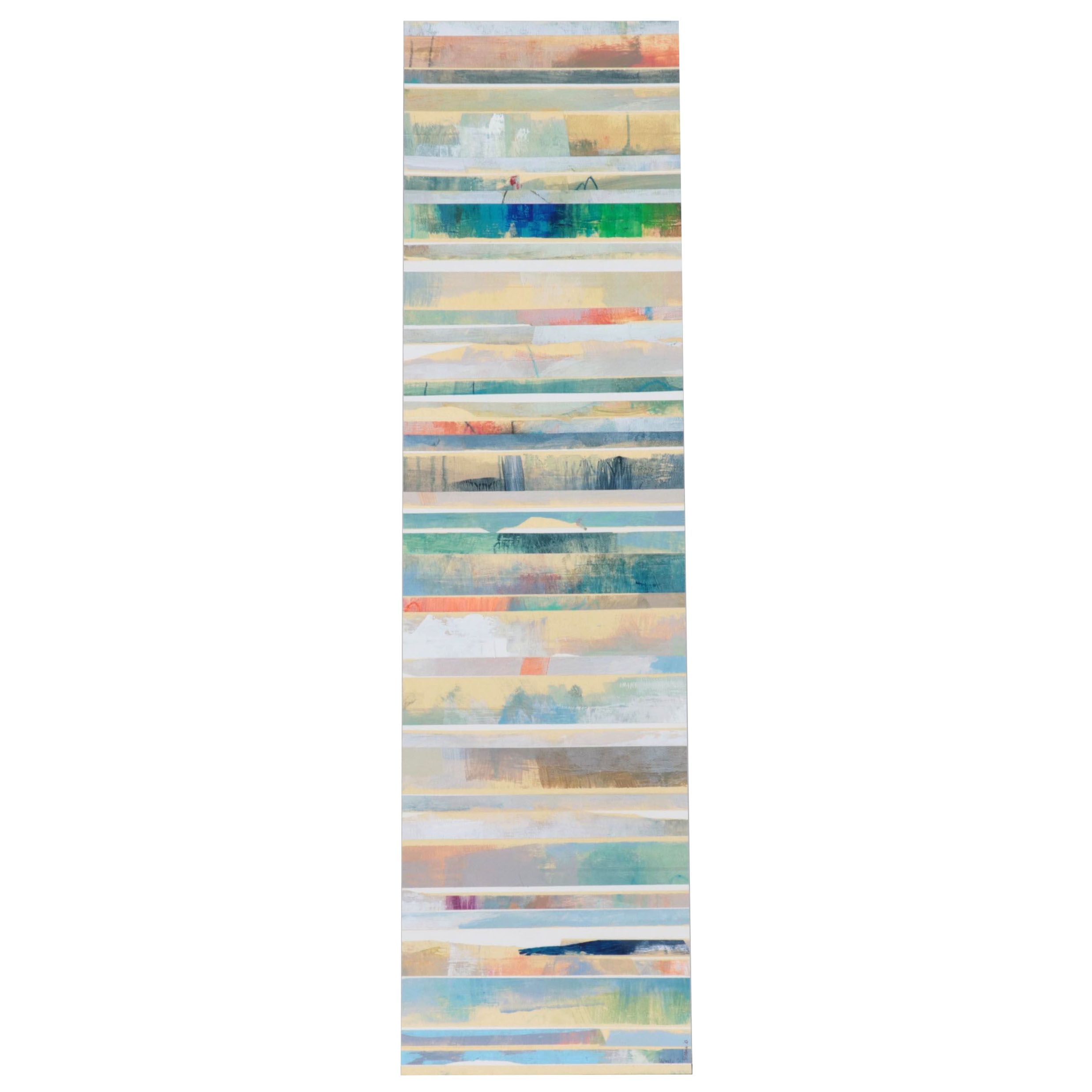 Ursula J. Brenner Abstract Mixed Media Painting, 21st Century