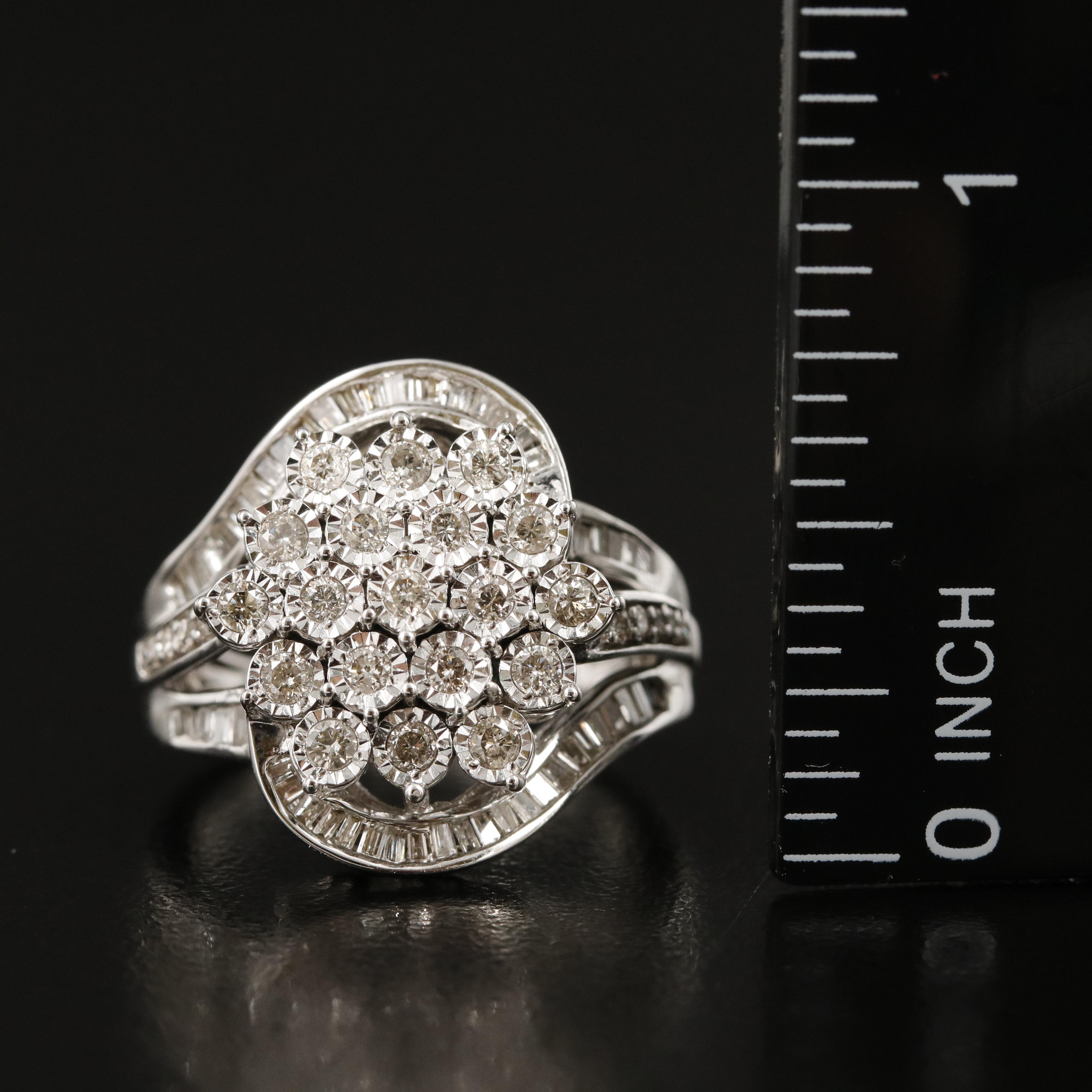 Sterling 1.02 CTW Diamond Ring
