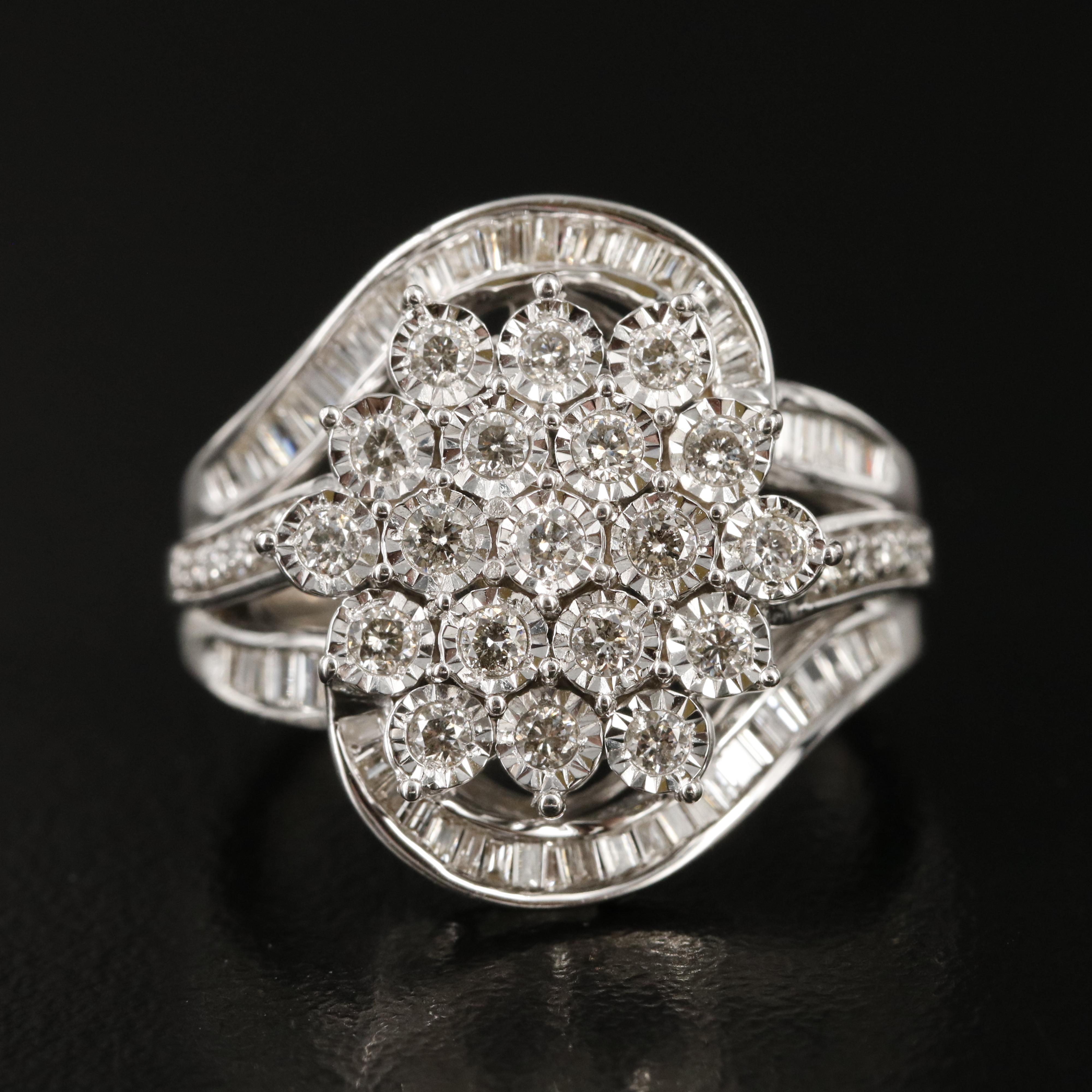 Sterling 1.02 CTW Diamond Ring