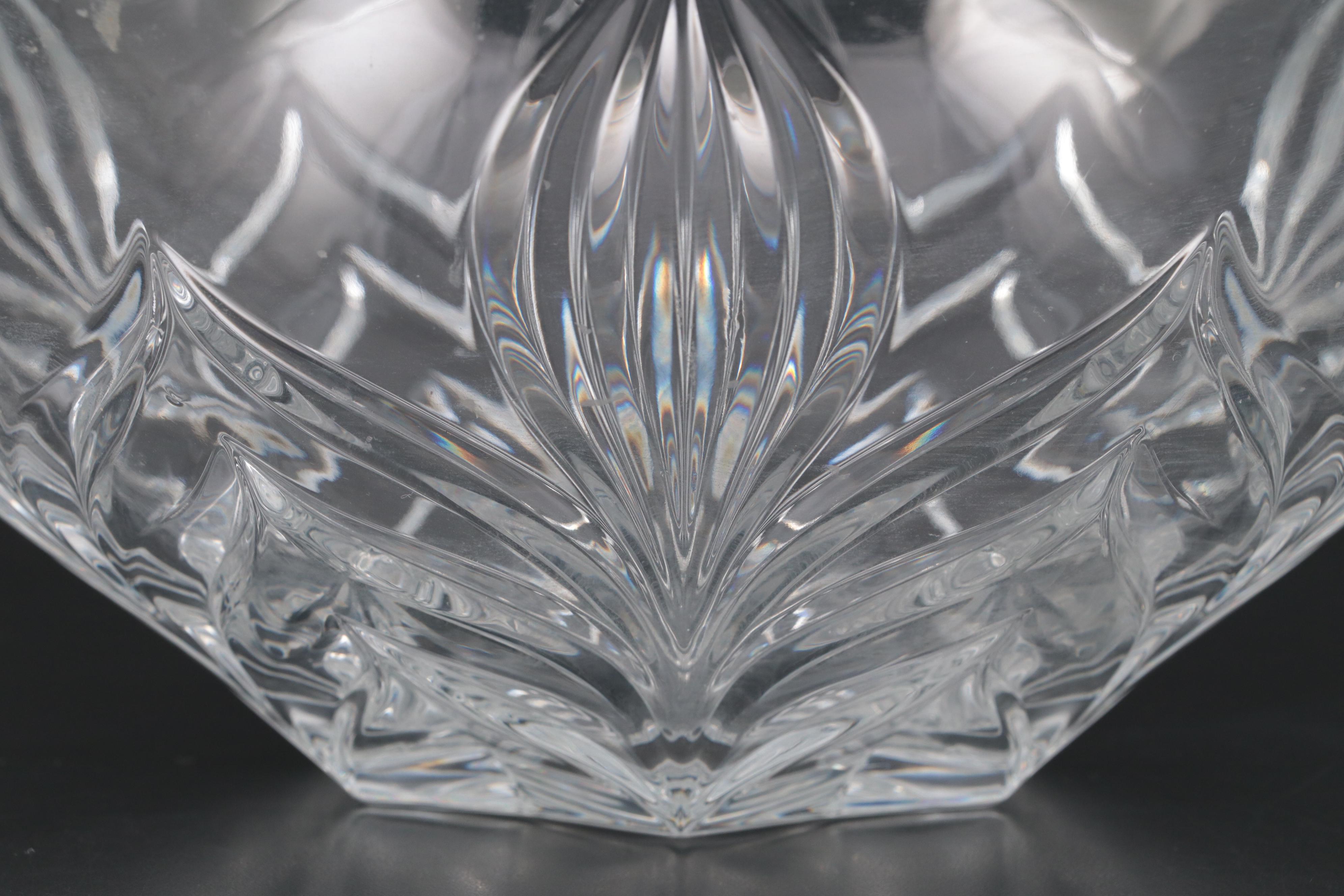 Lenox Crystal Bowl with Other Glass Champagne Ice Bucket