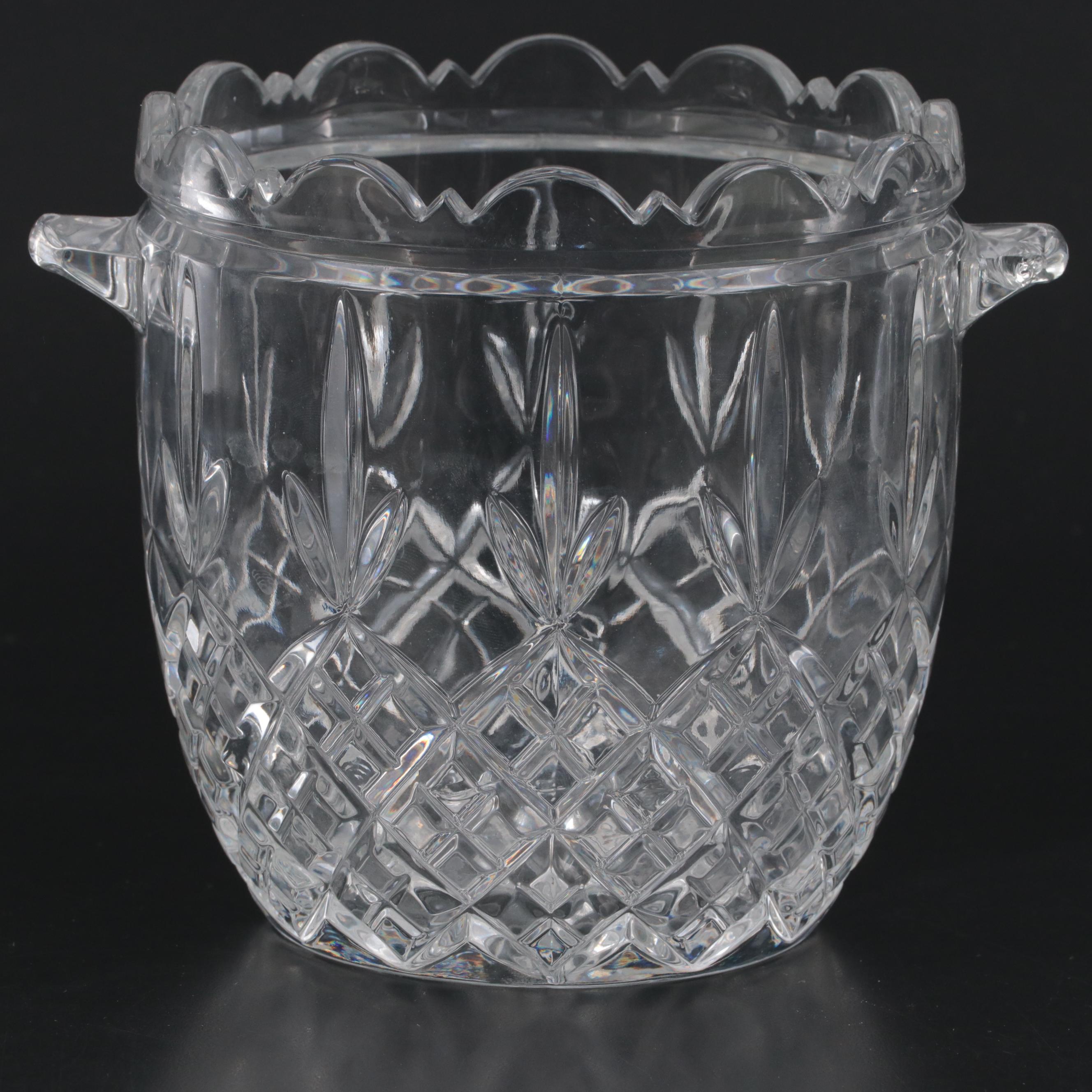 Lenox Crystal Bowl with Other Glass Champagne Ice Bucket