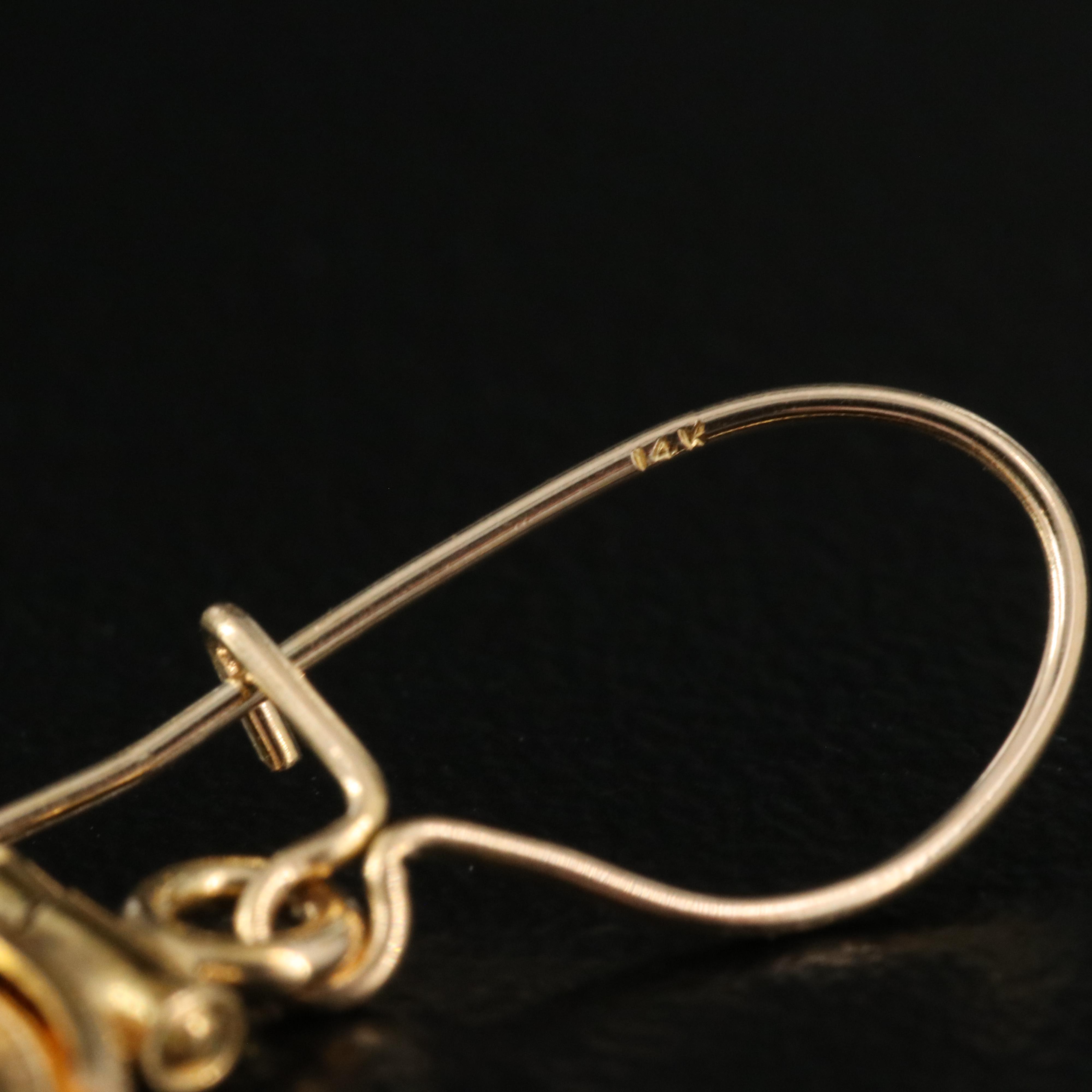 14K and 10K Earrings with 1945 Mexico 2-Pesos Gold Coins