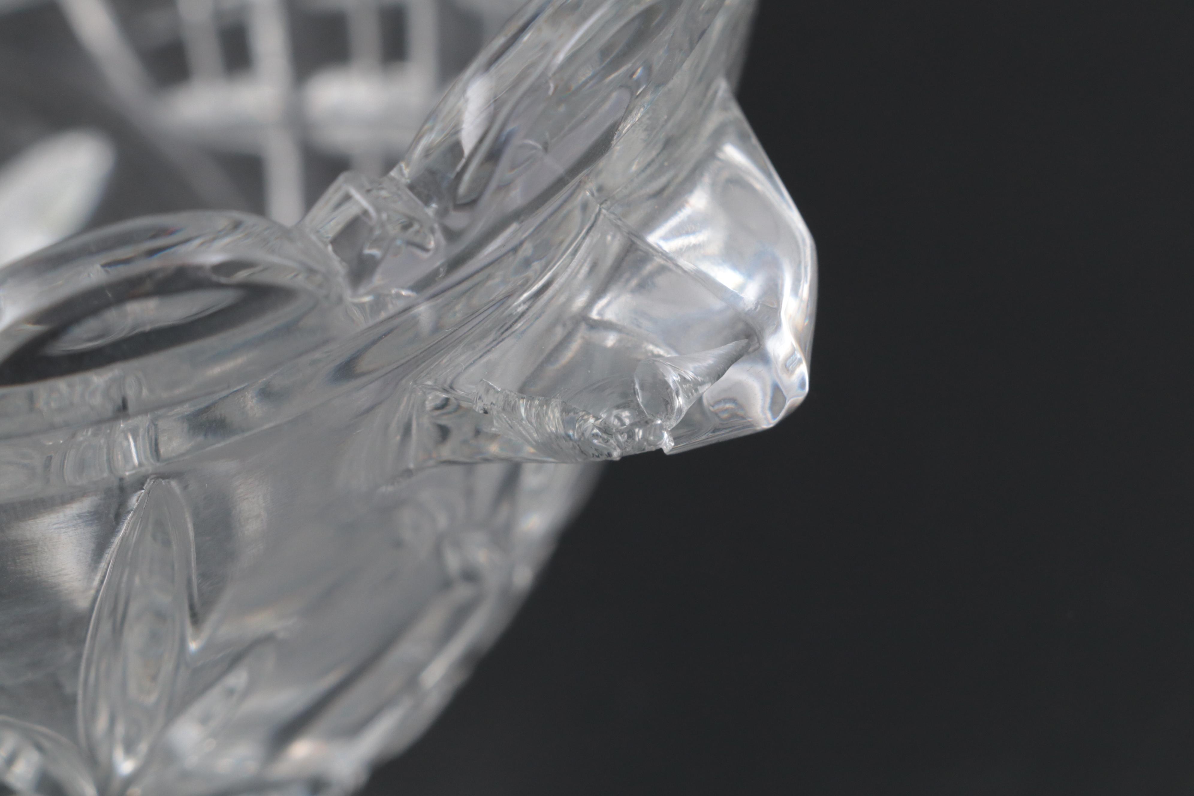 Lenox Crystal Bowl with Other Glass Champagne Ice Bucket