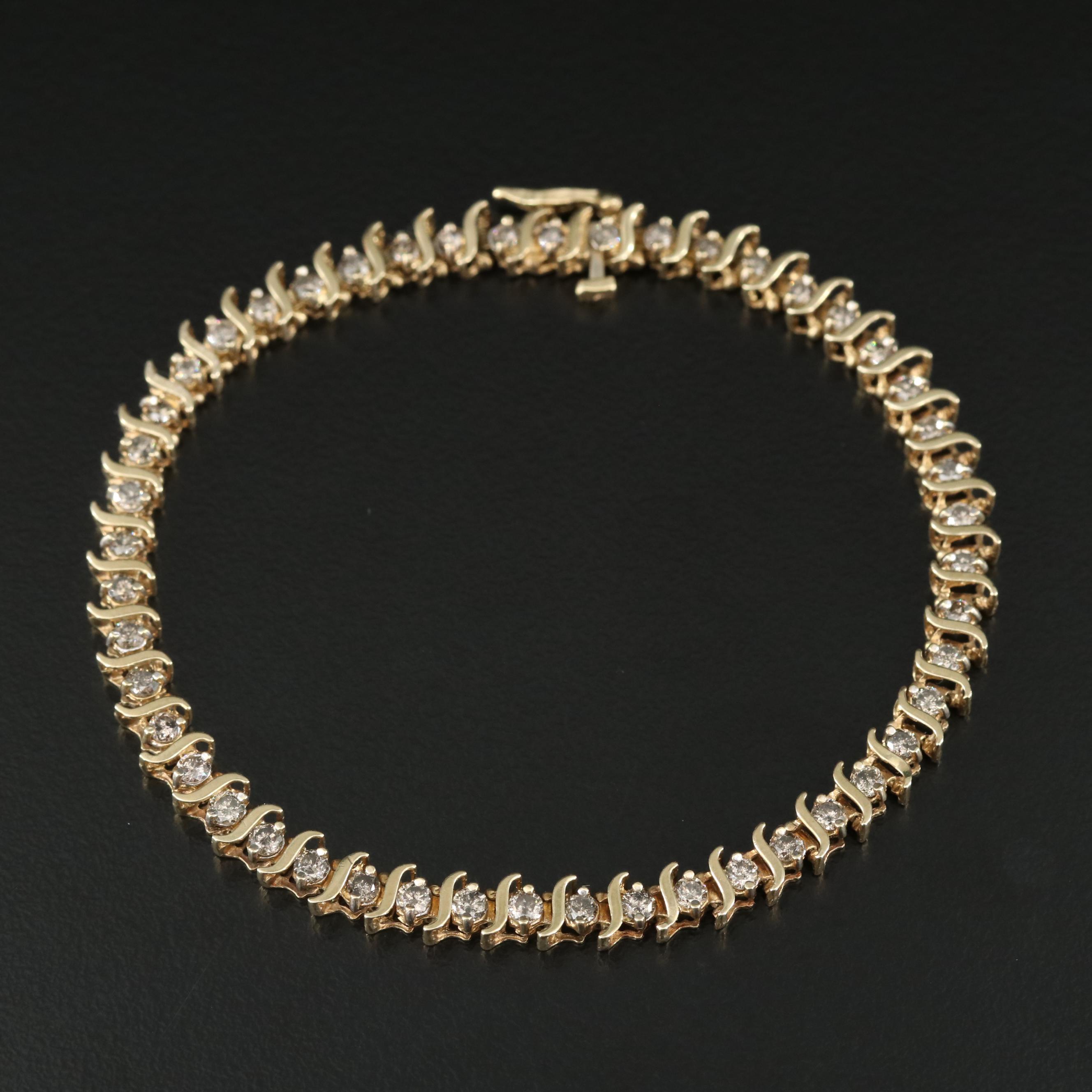 10K 1.50 CTW Diamond Bracelet