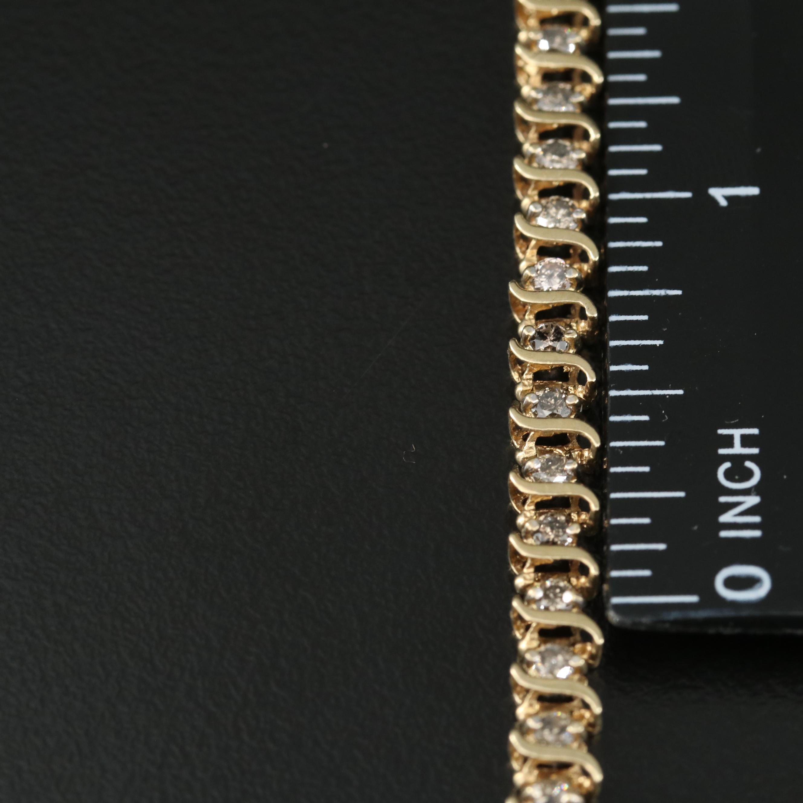 10K 1.50 CTW Diamond Bracelet