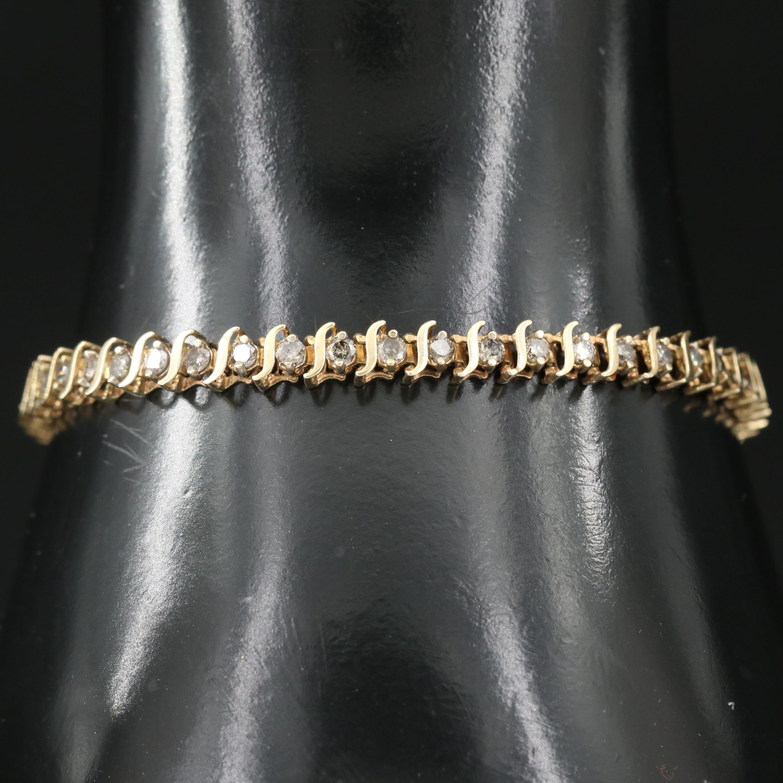 10K 1.50 CTW Diamond Bracelet