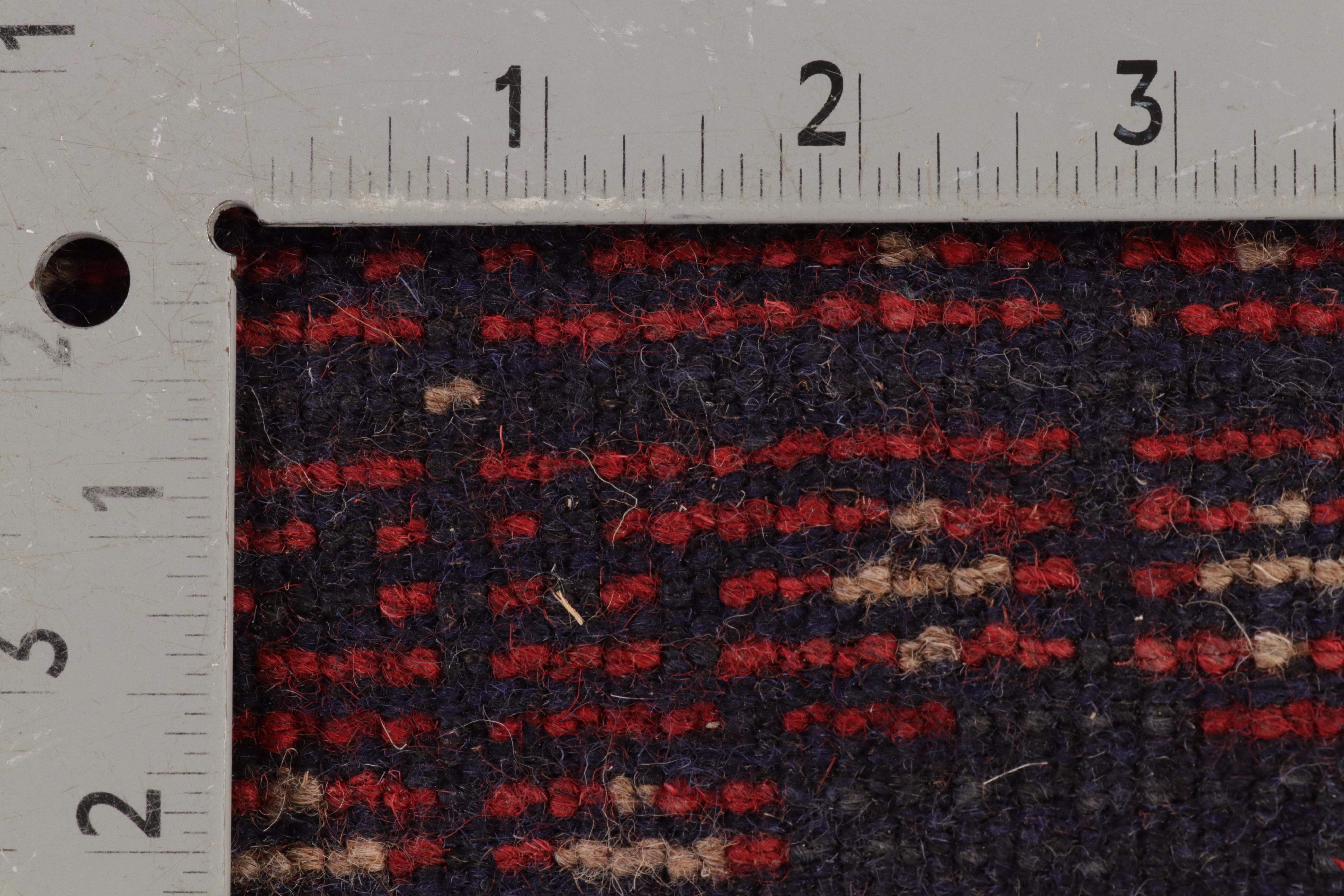 3'4 x 6'2 Hand-Knotted Afghan Teimani Area Rug