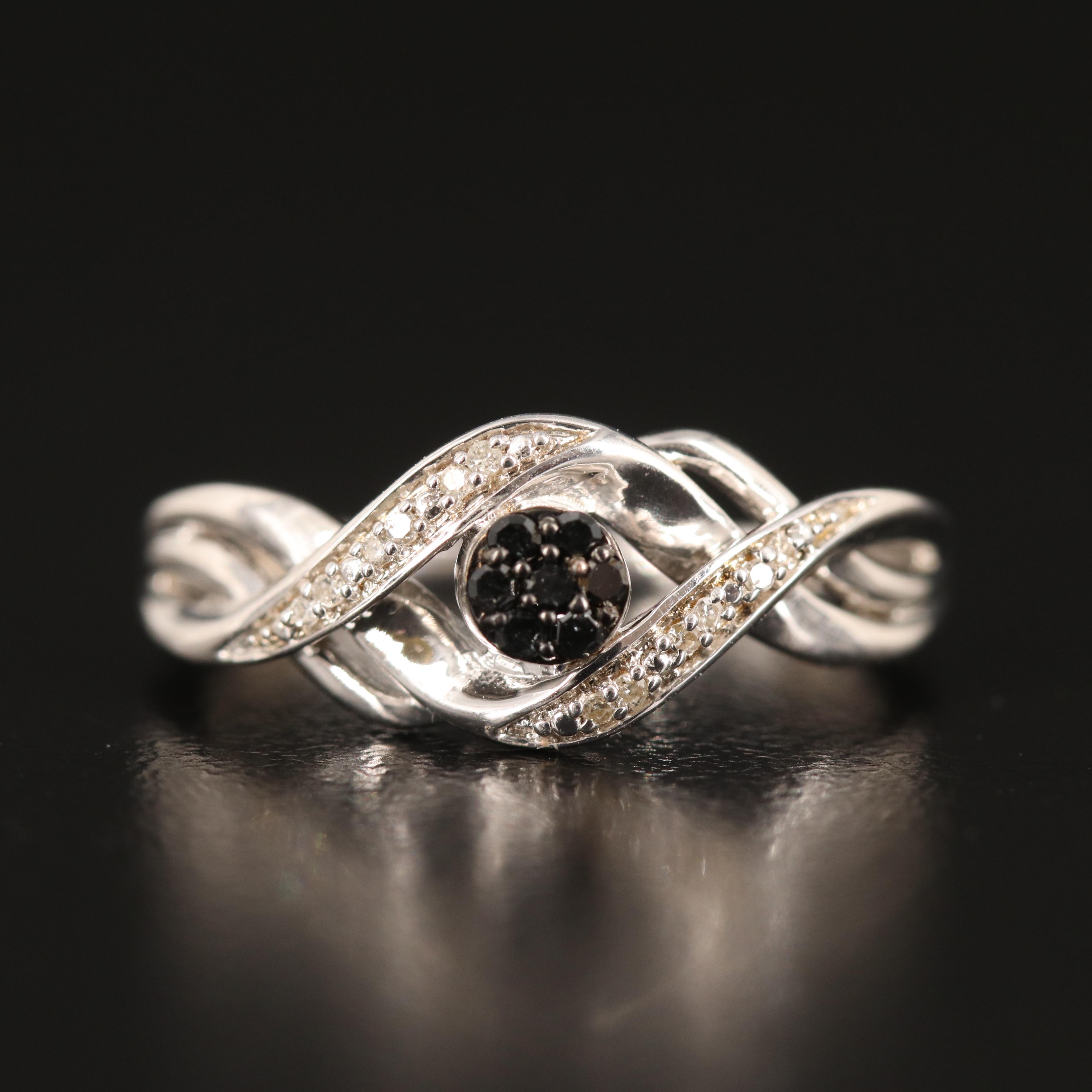 Sterling Diamond Ring