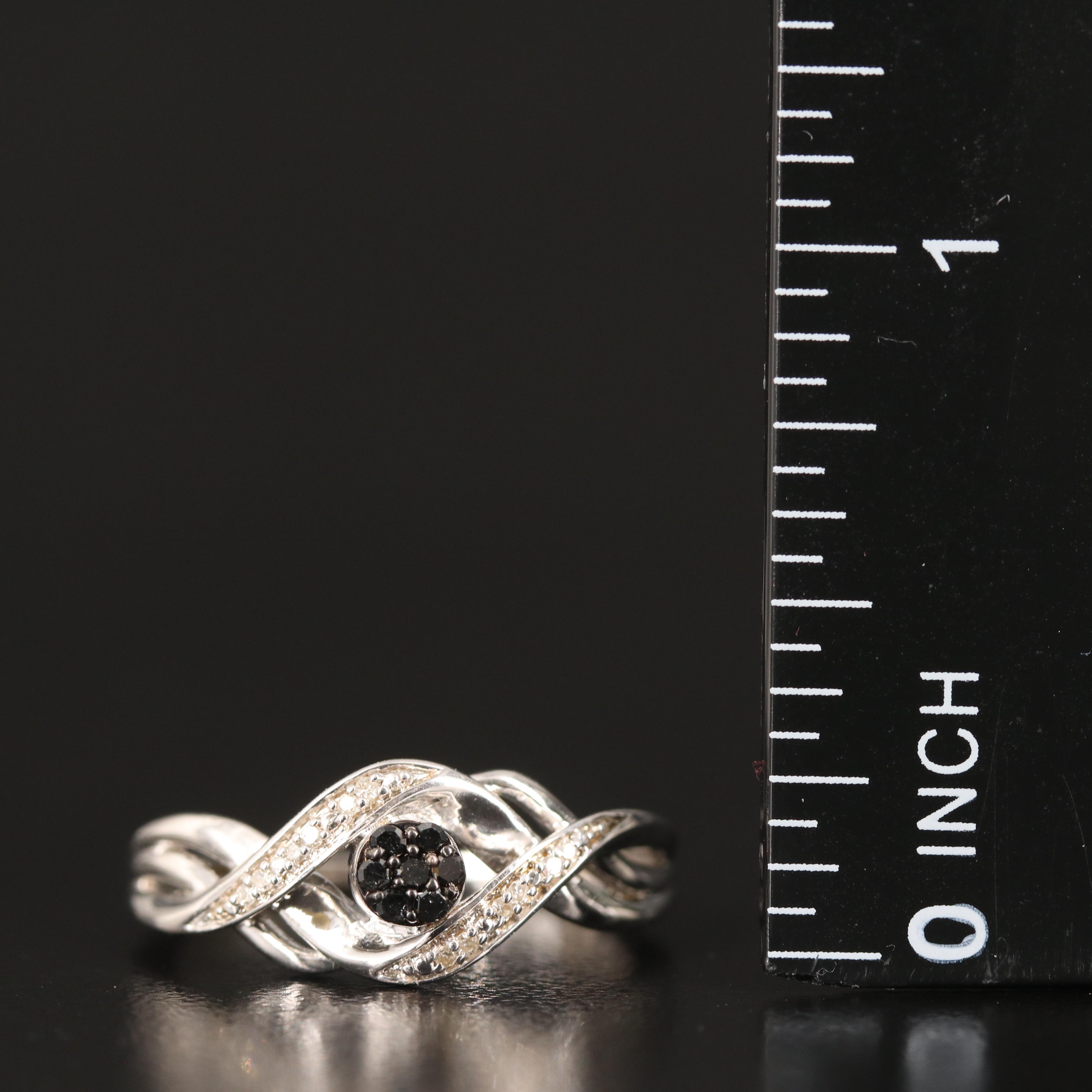 Sterling Diamond Ring