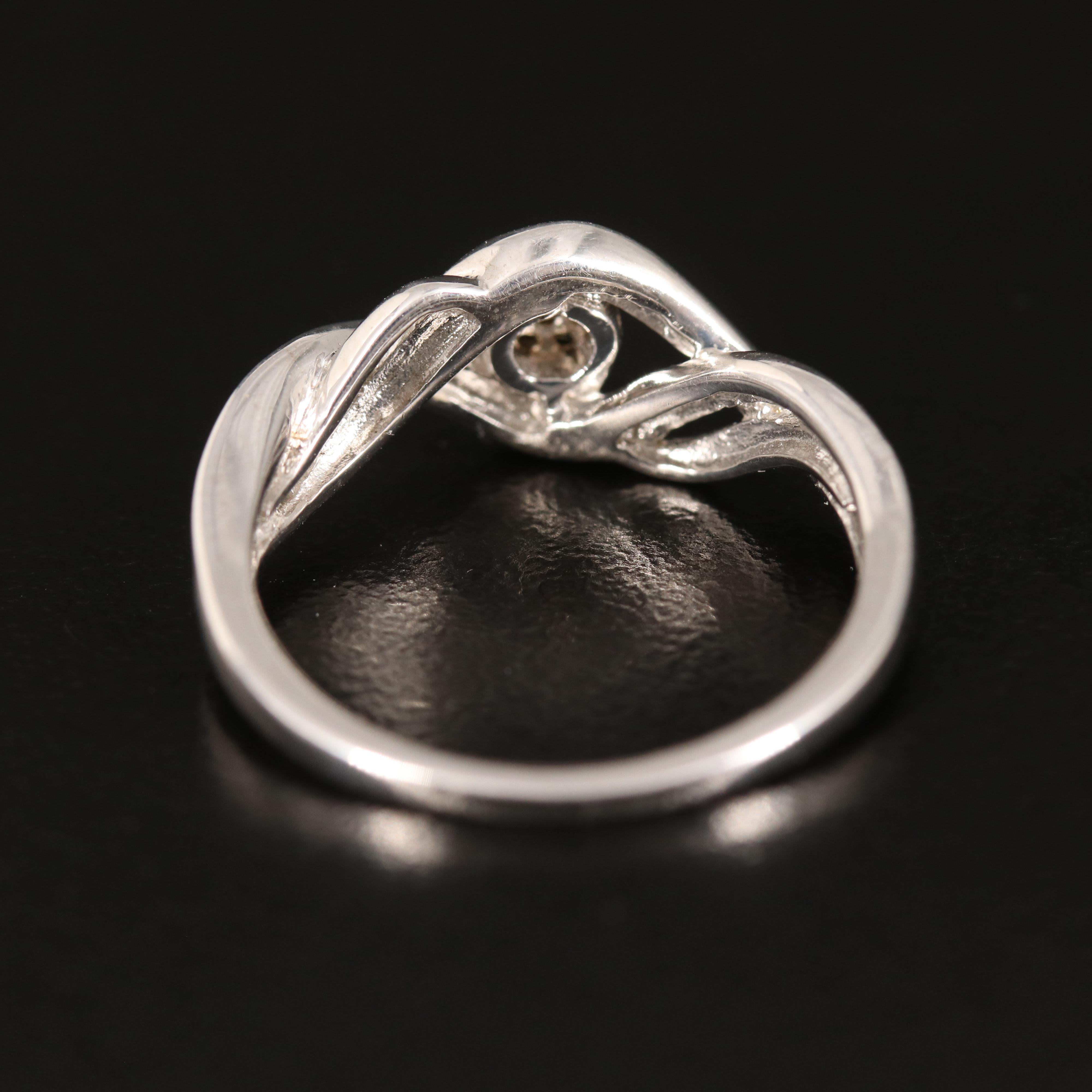 Sterling Diamond Ring