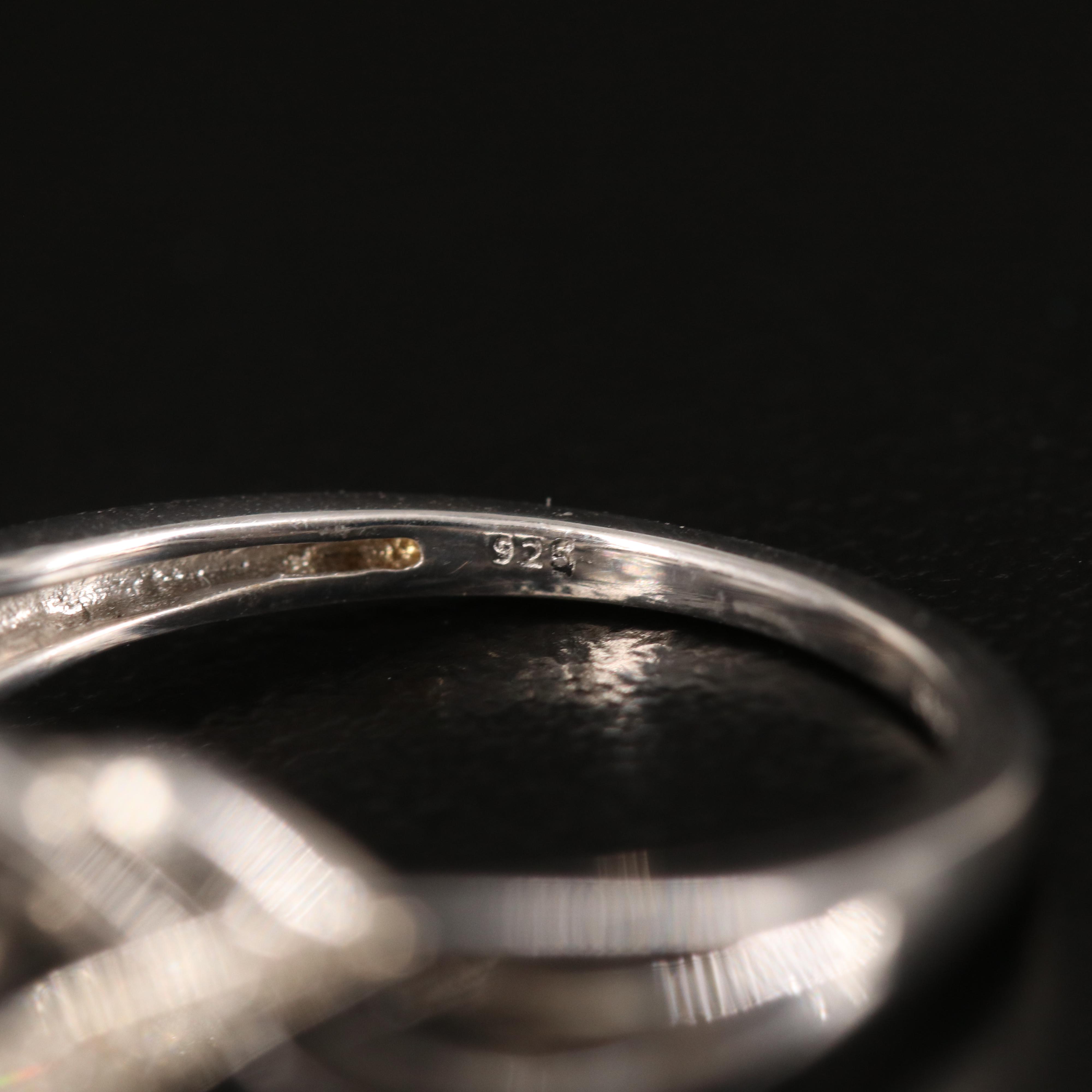 Sterling Diamond Ring