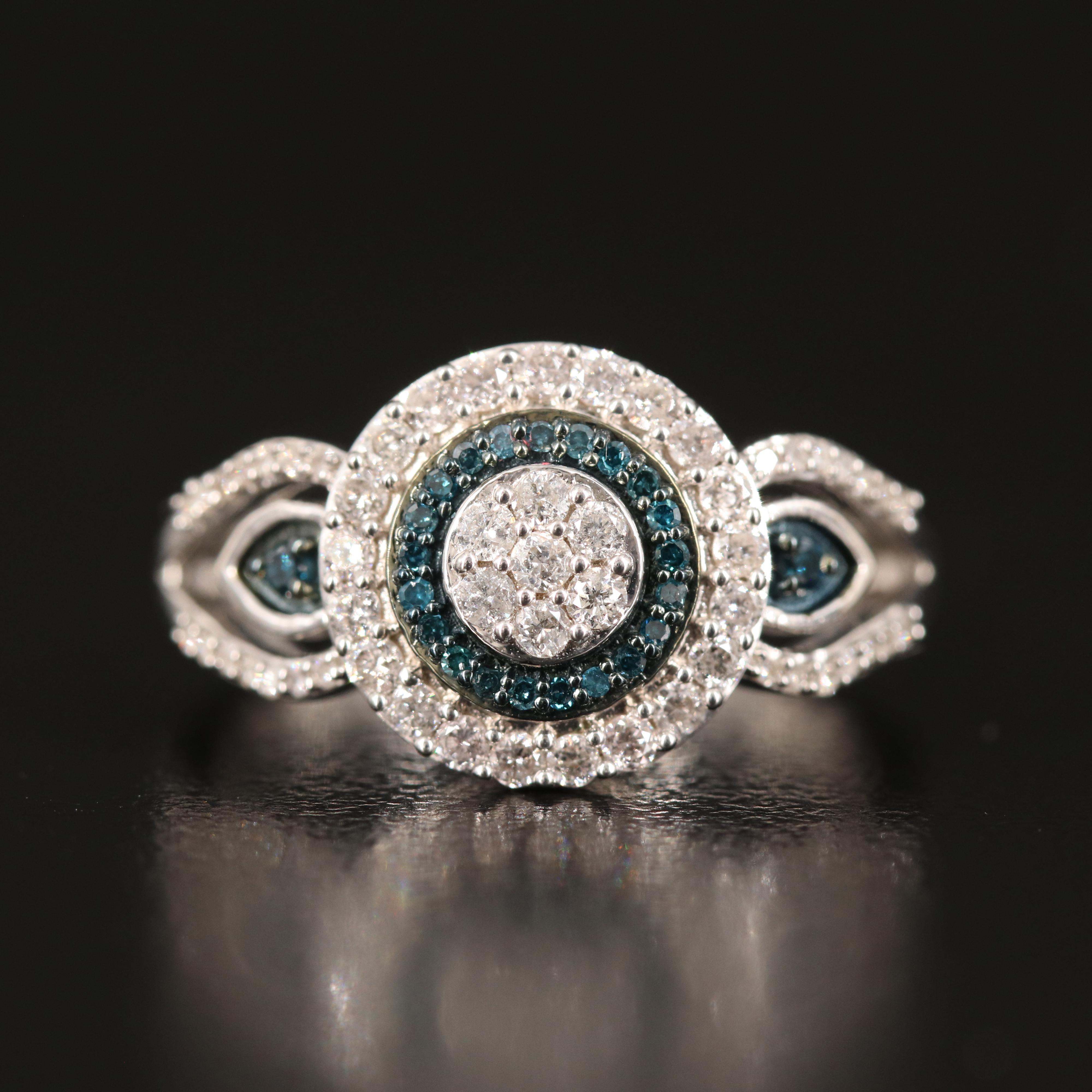 Sterling Diamond Ring