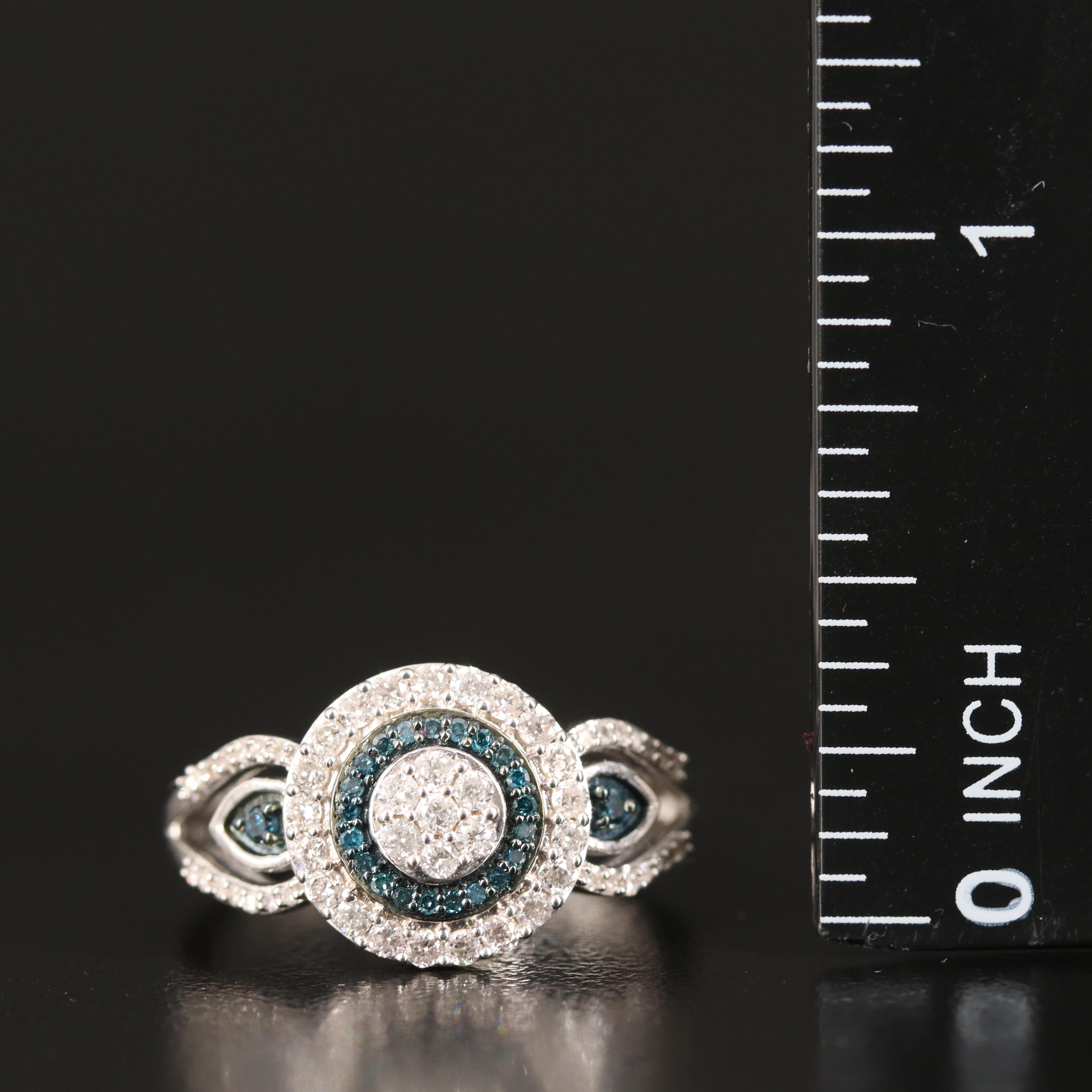 Sterling Diamond Ring
