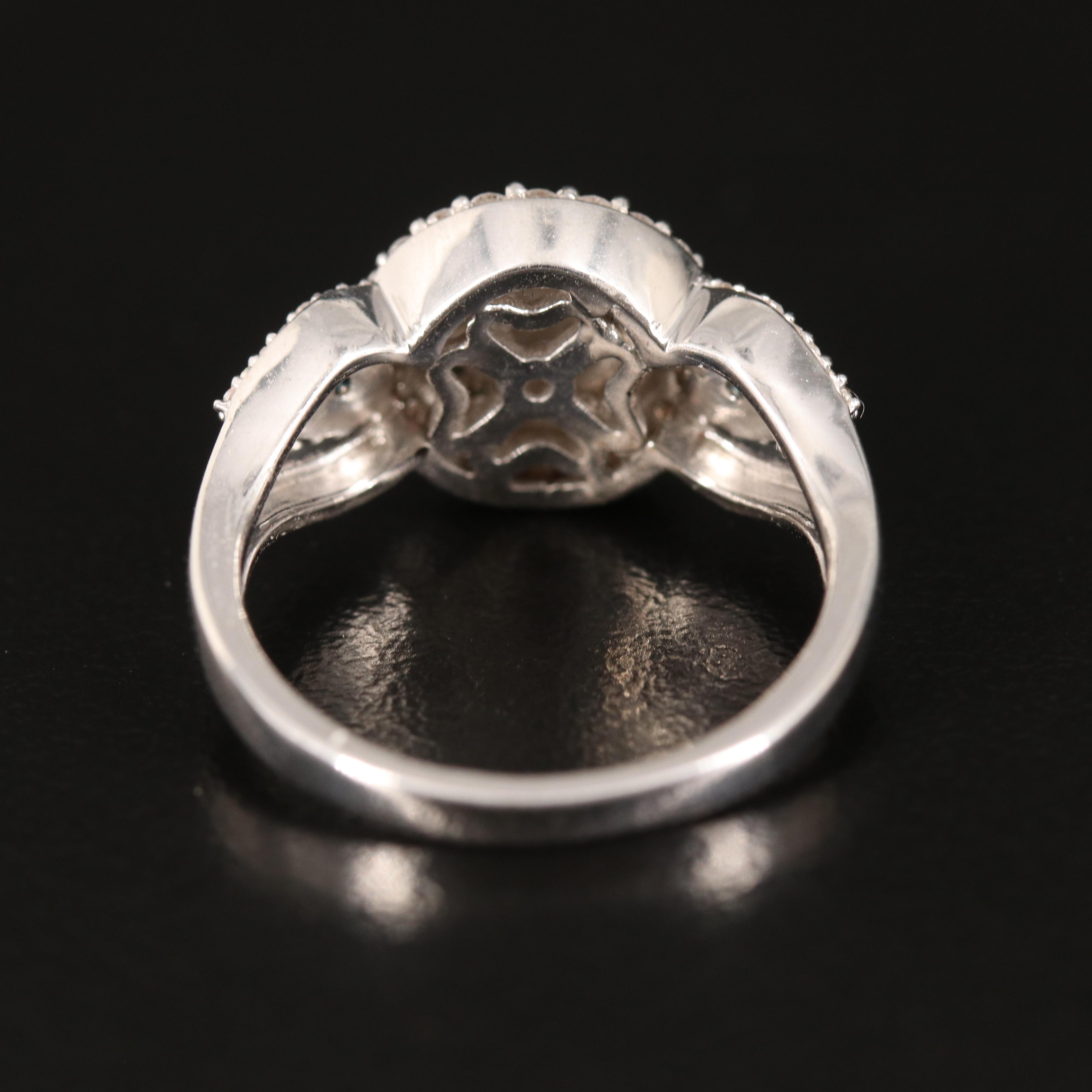 Sterling Diamond Ring