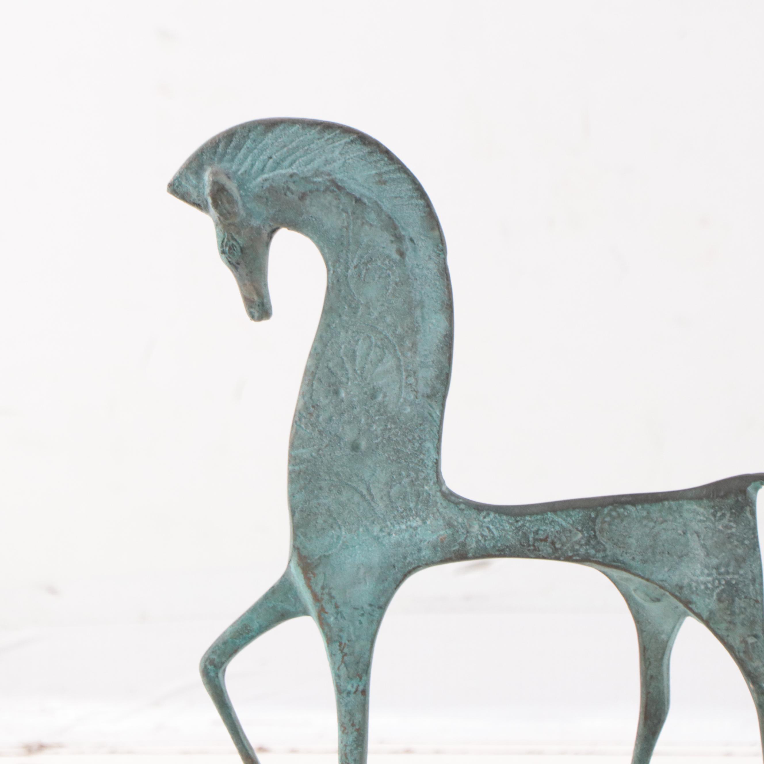Etruscan Style Metal Horse