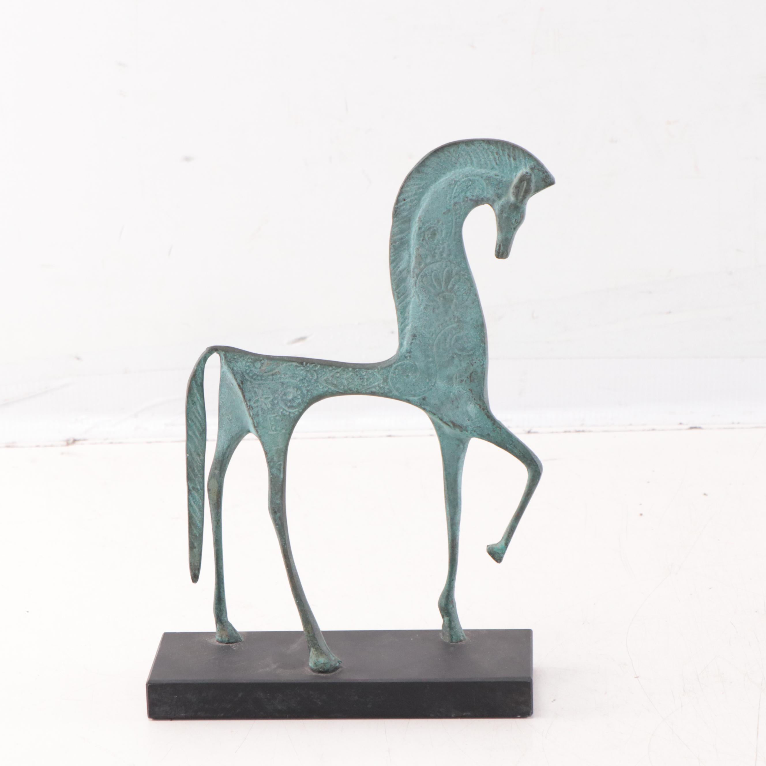 Etruscan Style Metal Horse