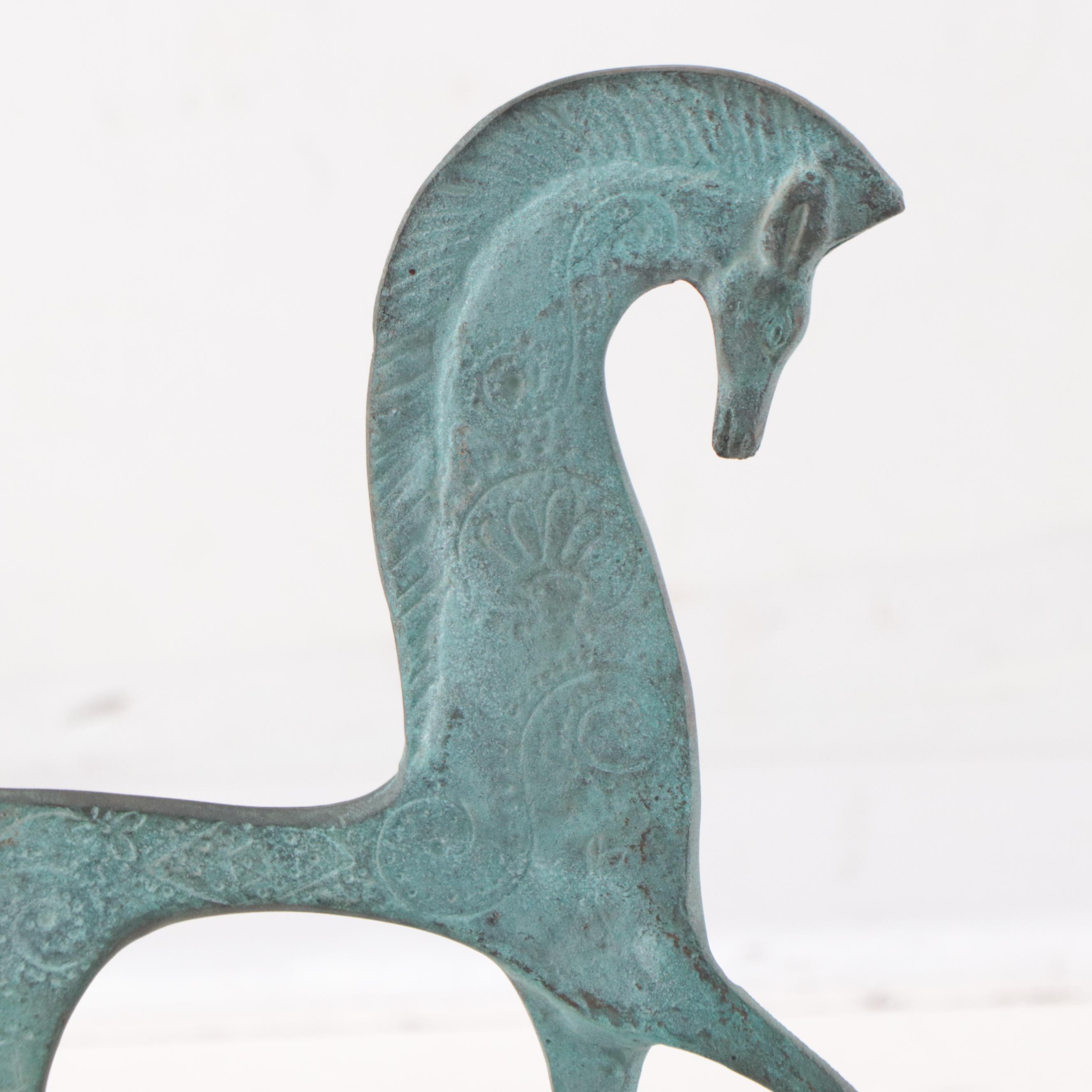 Etruscan Style Metal Horse