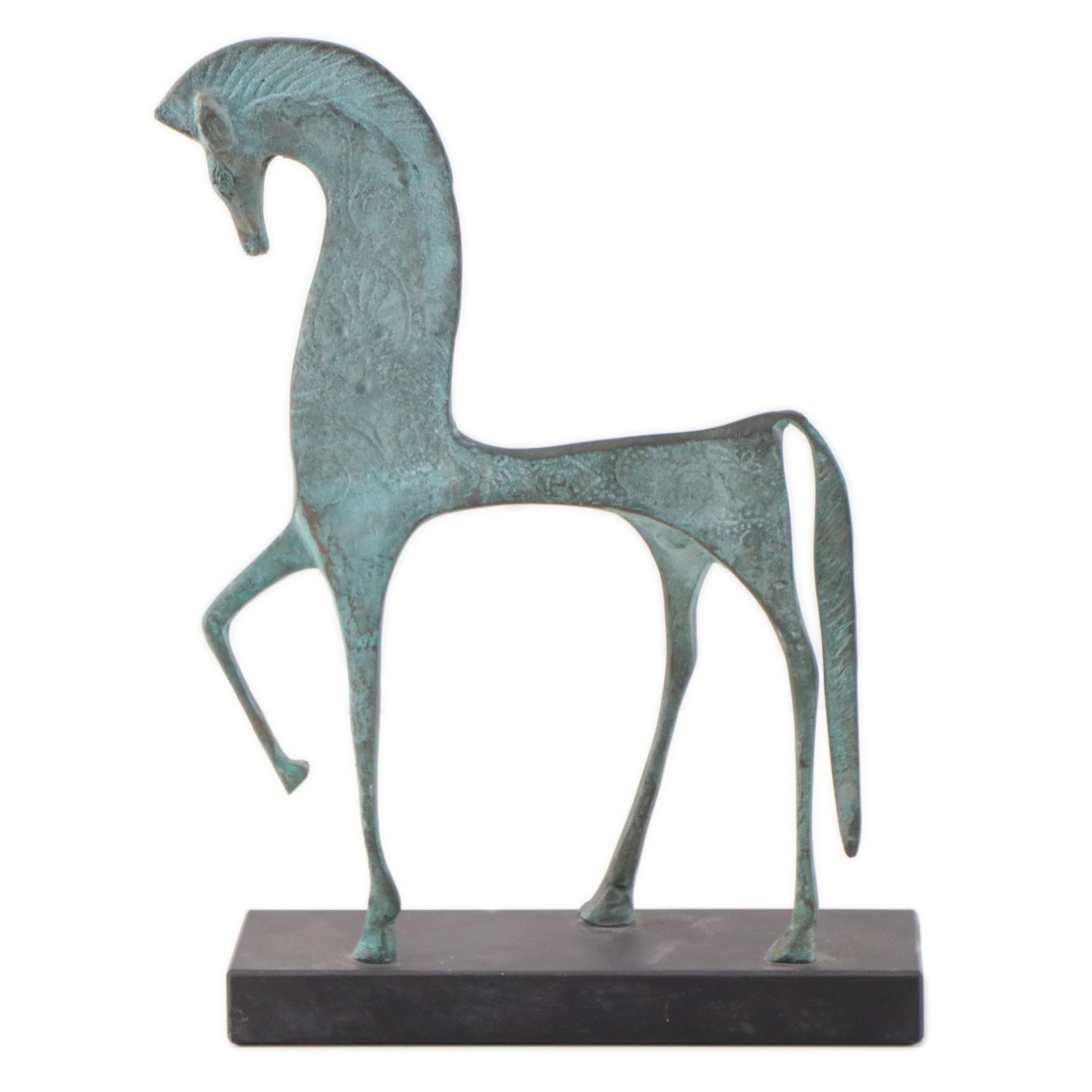 Etruscan Style Metal Horse
