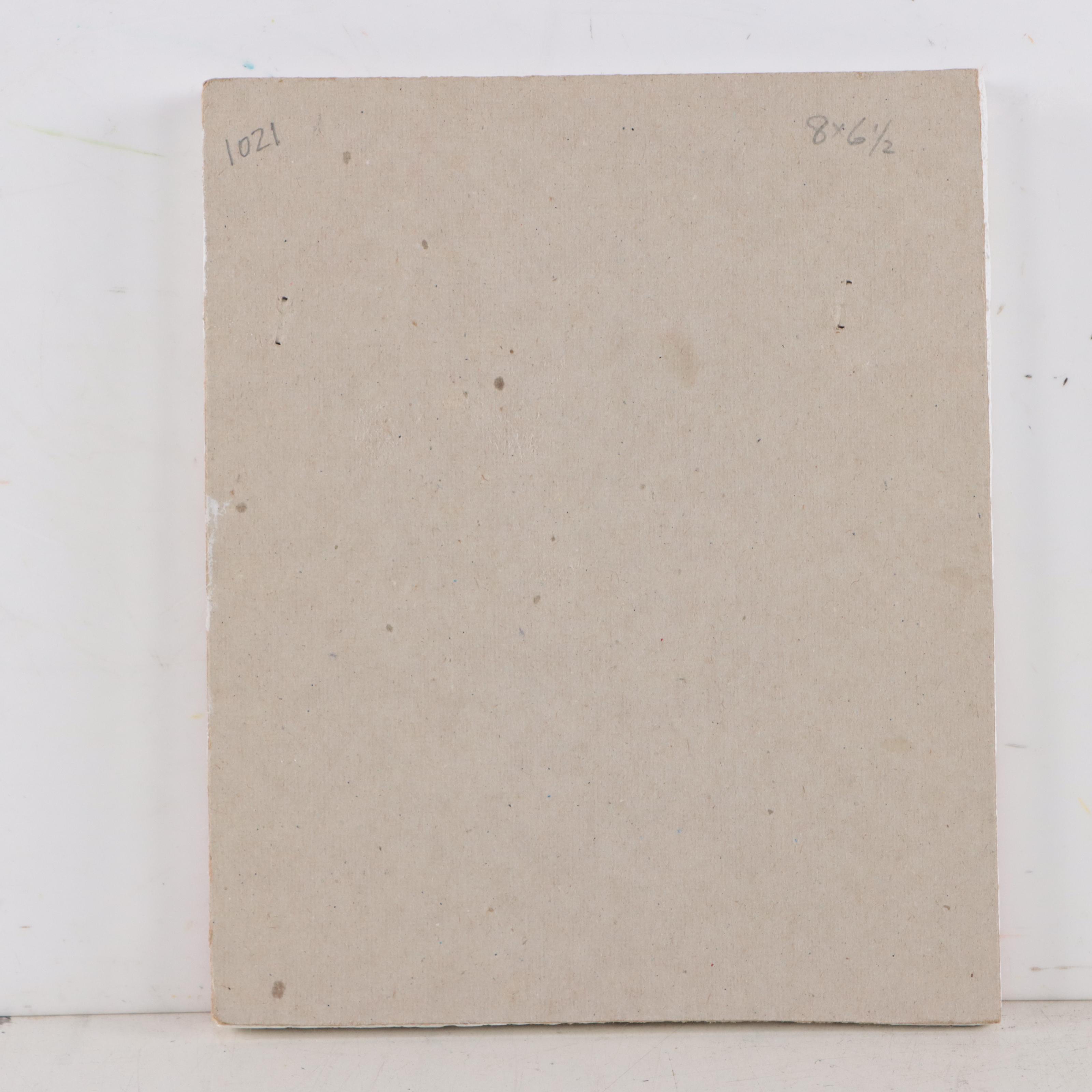 Michael Sweeney Stylized Dog Gouache Painting on Drywall