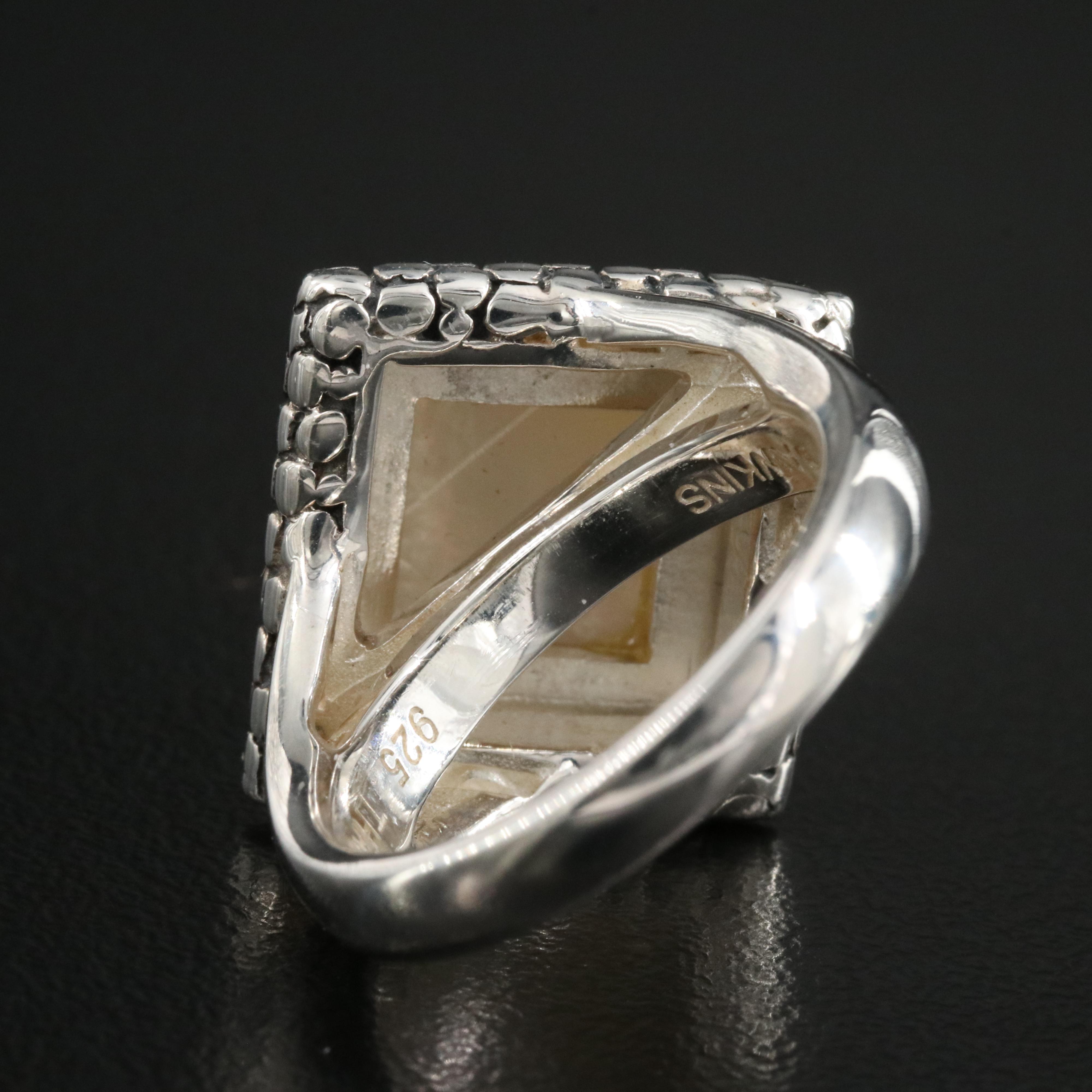 Michael Dawkins Sterling Mother-of-Pearl Ring