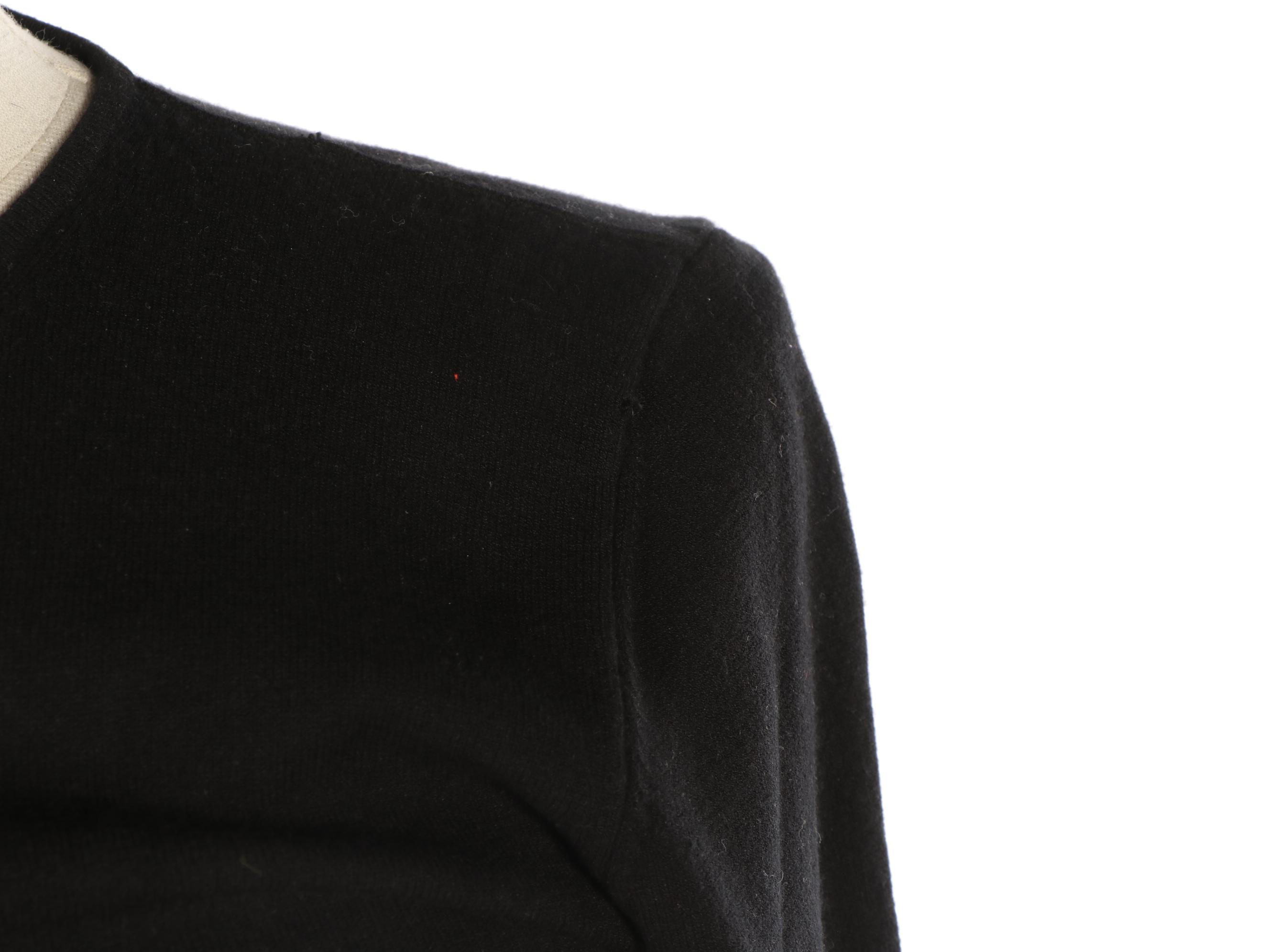 Dolce & Gabbana Black Cardigan with Floral Embellished Buttons