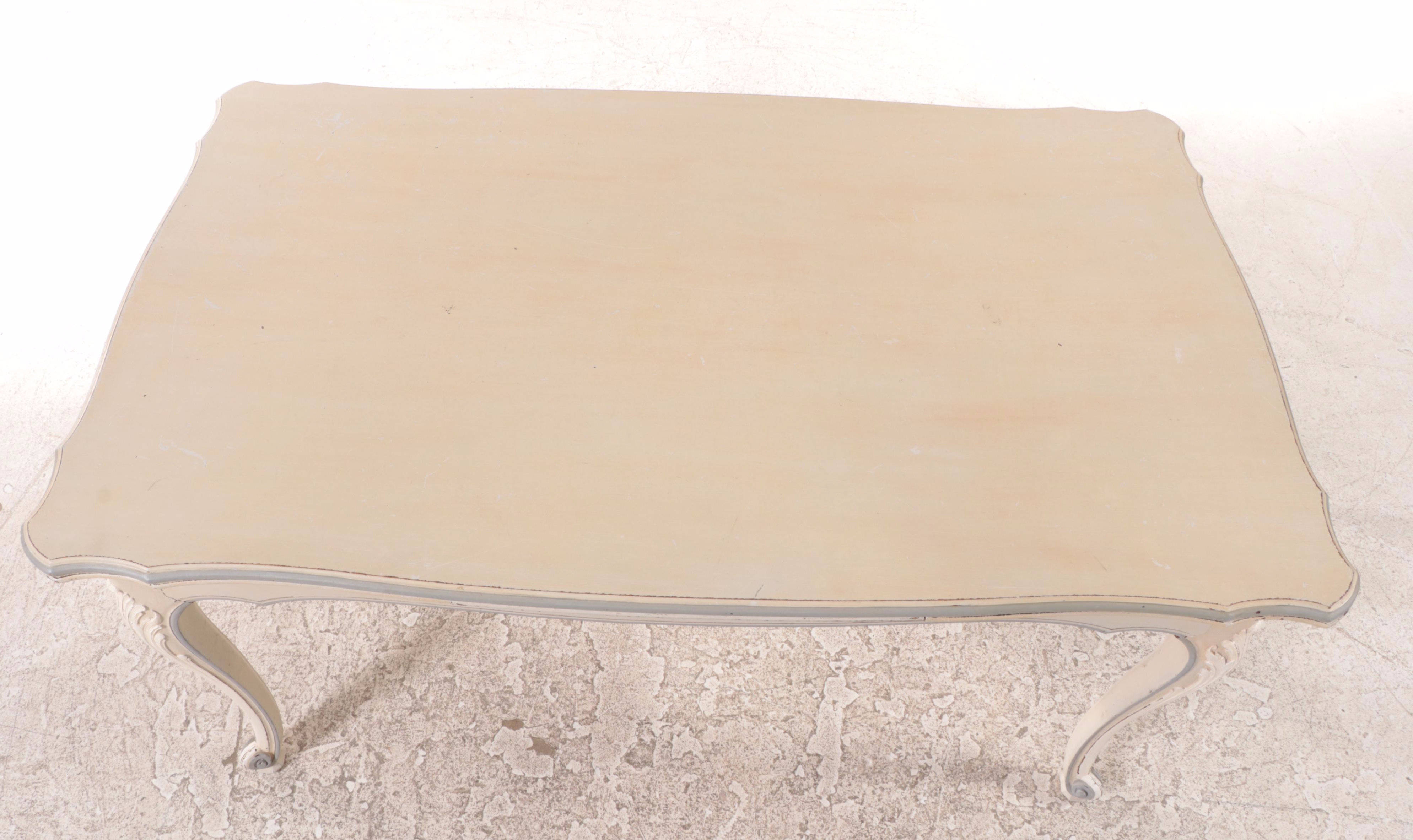 Louis XV Style Paint-Decorated Draw-Leaf Dining Table, 20th Century