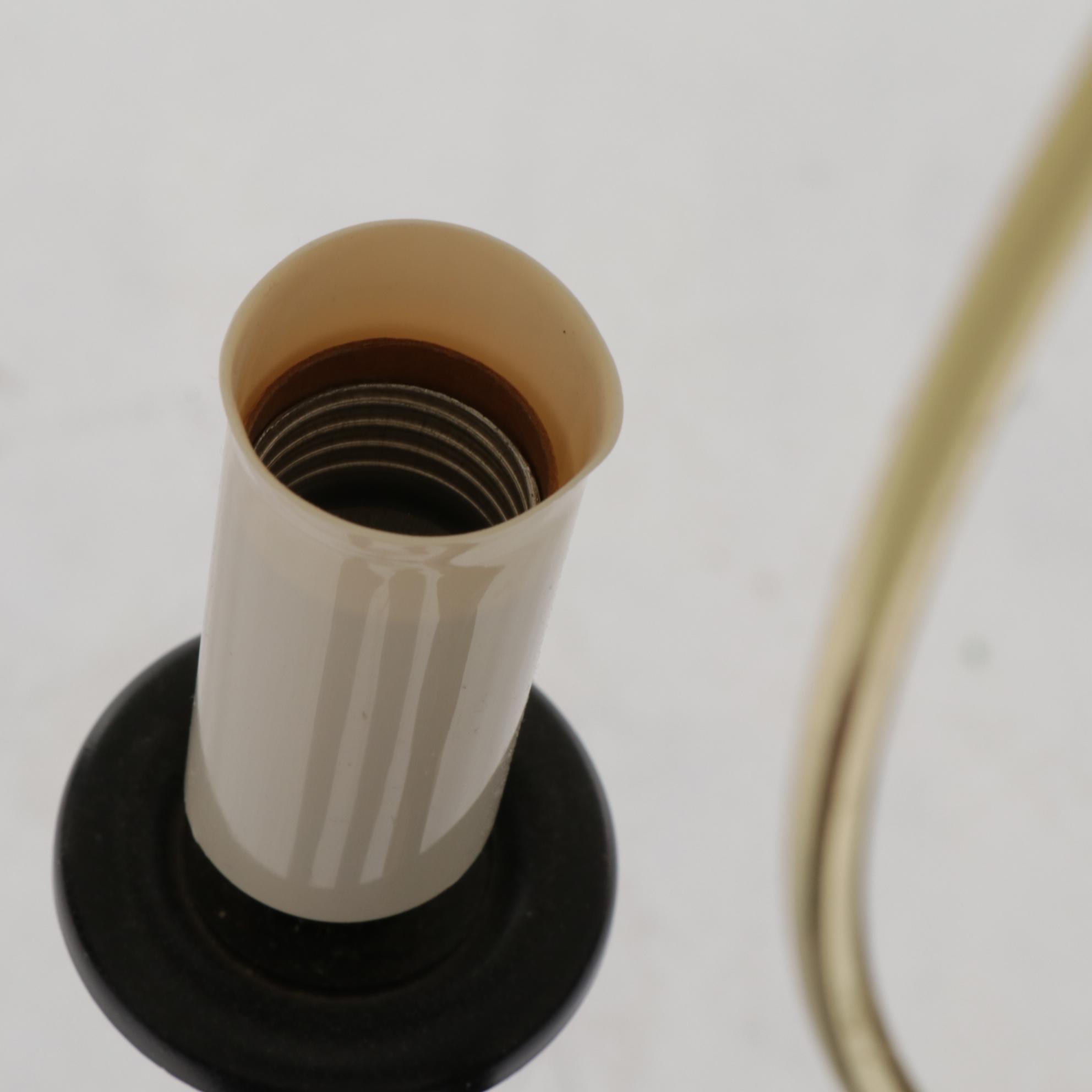 Mersman Mahogany Oval Two-Tier Side Table with Floor Lamp and Wood Chest