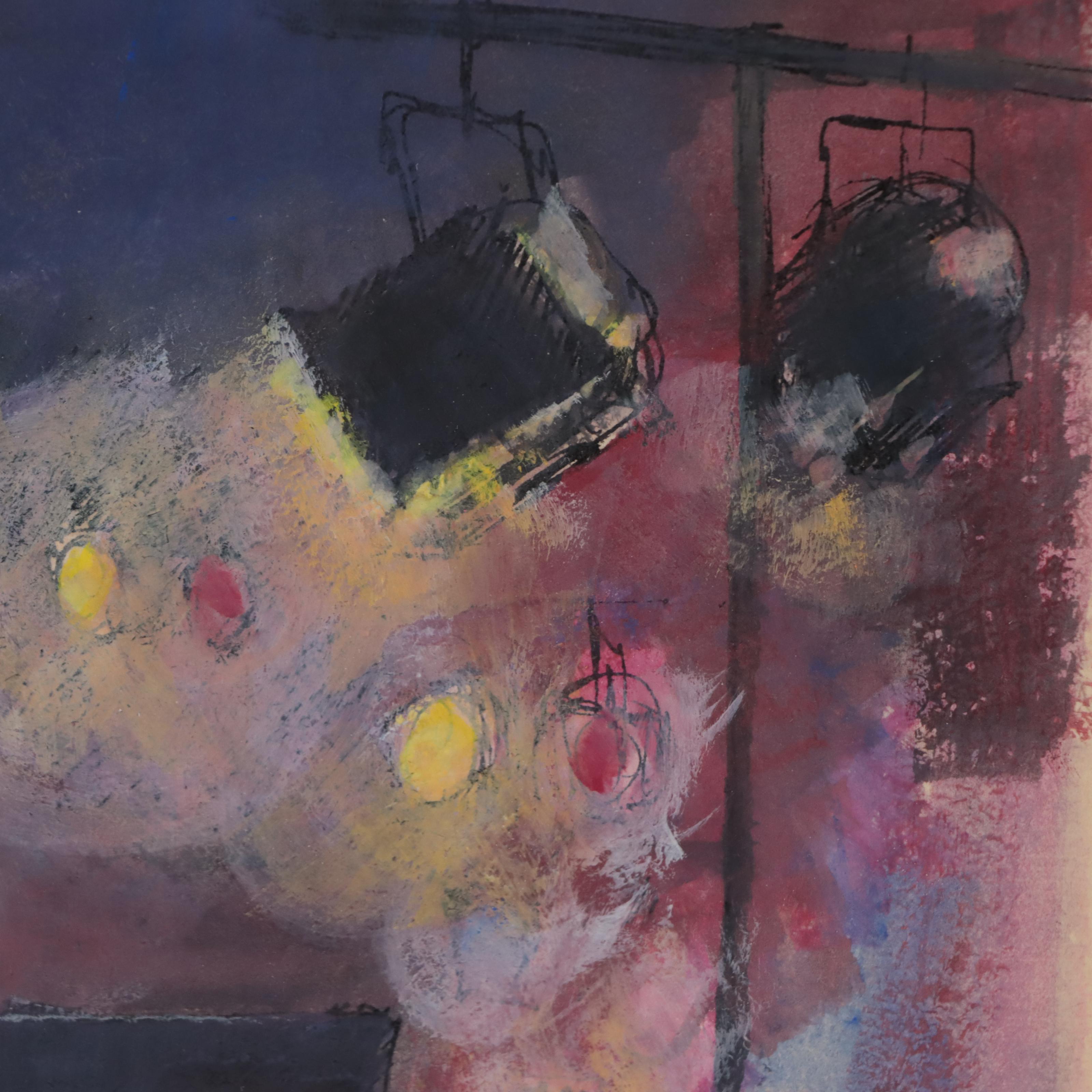 Tim Menees Hand-Embellished Lithograph "6 Keys: Inmate Concert"