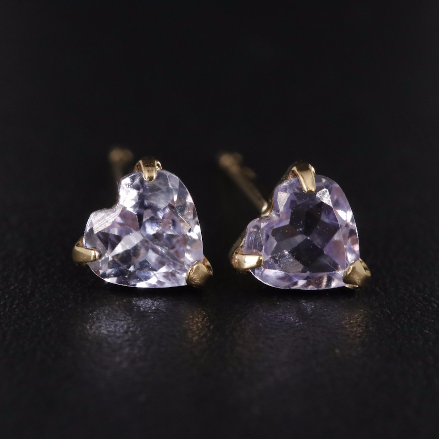 18K Tanzanite Stud Earrings