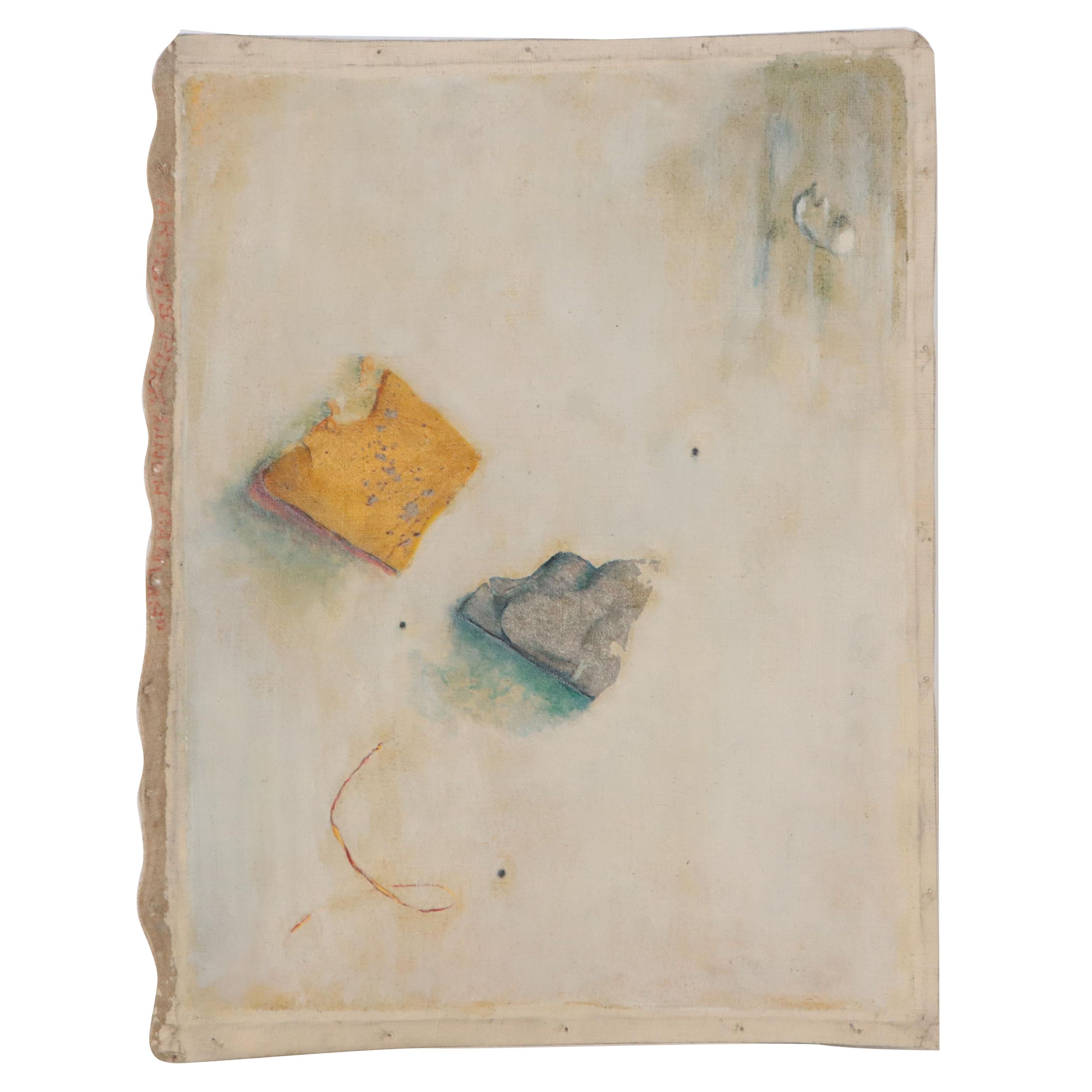 Oil Painting of Abstracted Still Life With Object Fragments