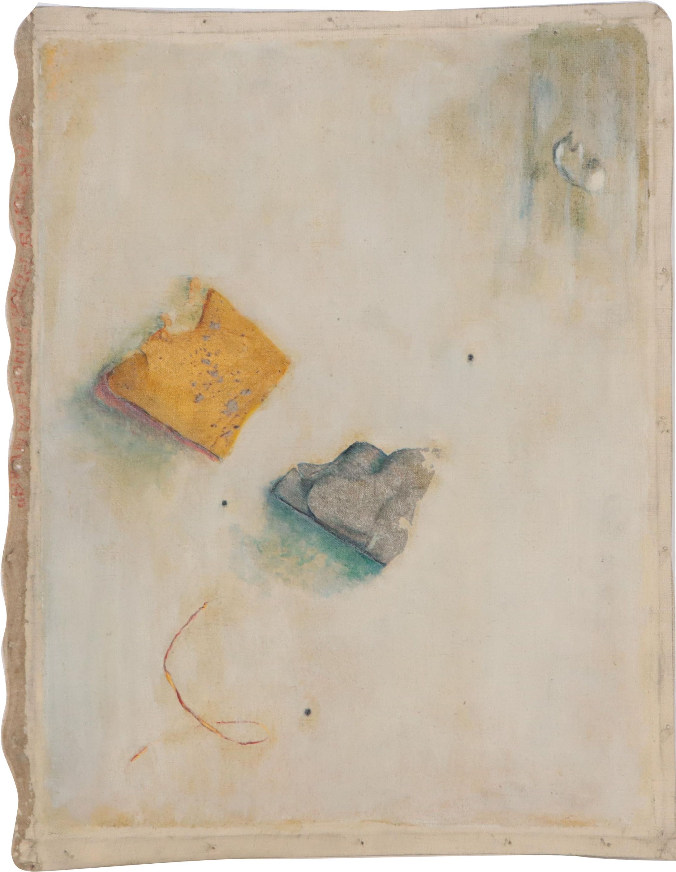 Oil Painting of Abstracted Still Life With Object Fragments