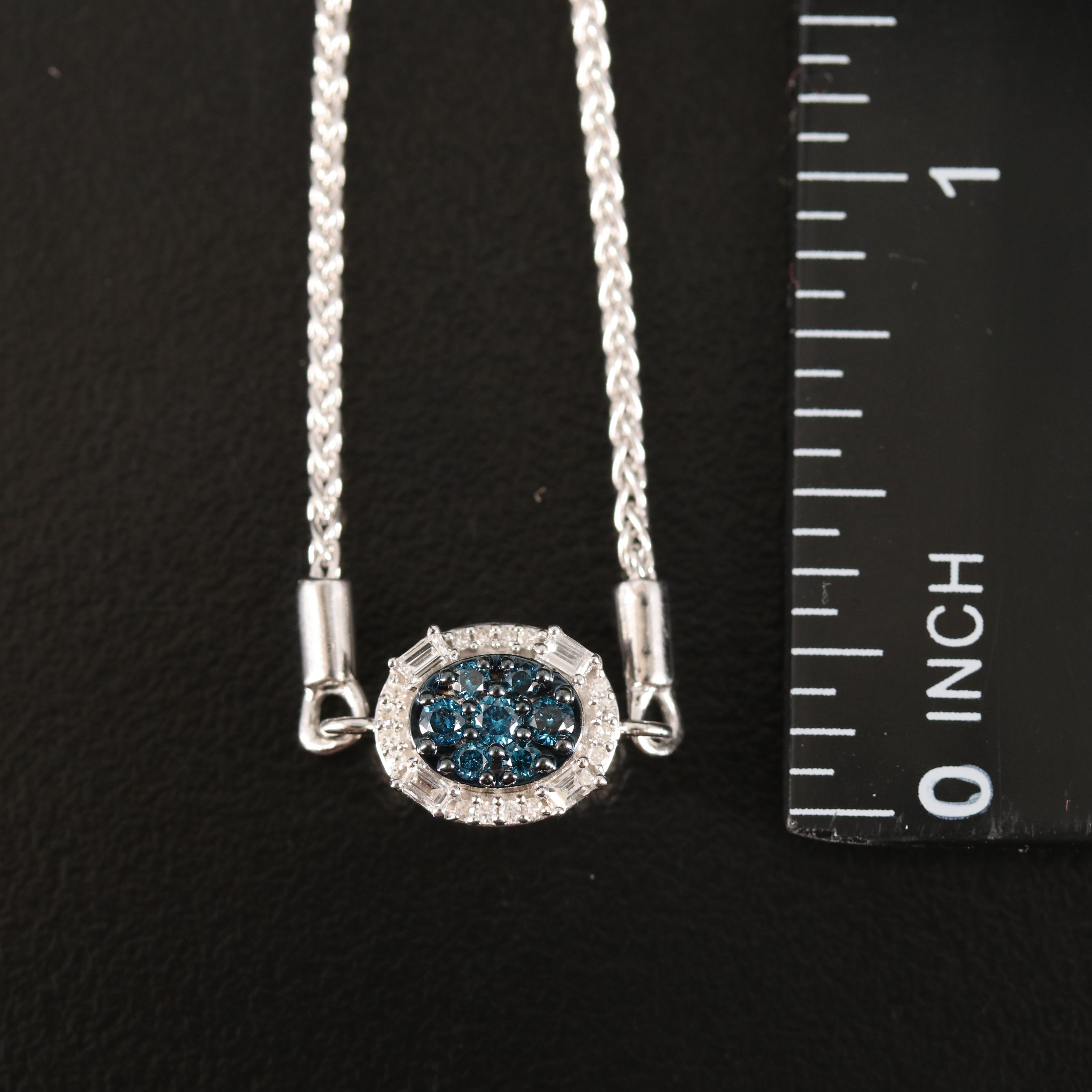 Sterling Diamond Bolo Bracelet