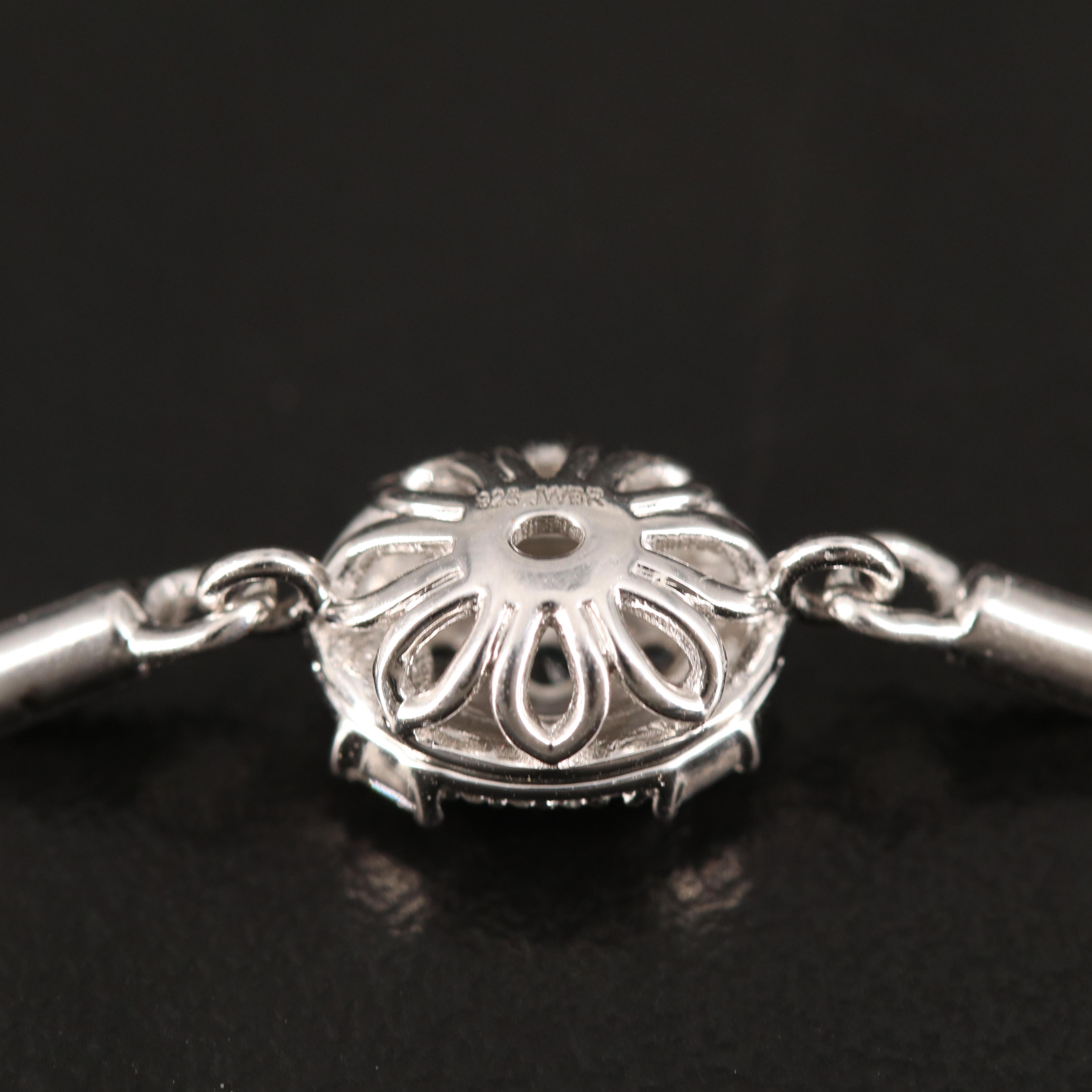 Sterling Diamond Bolo Bracelet