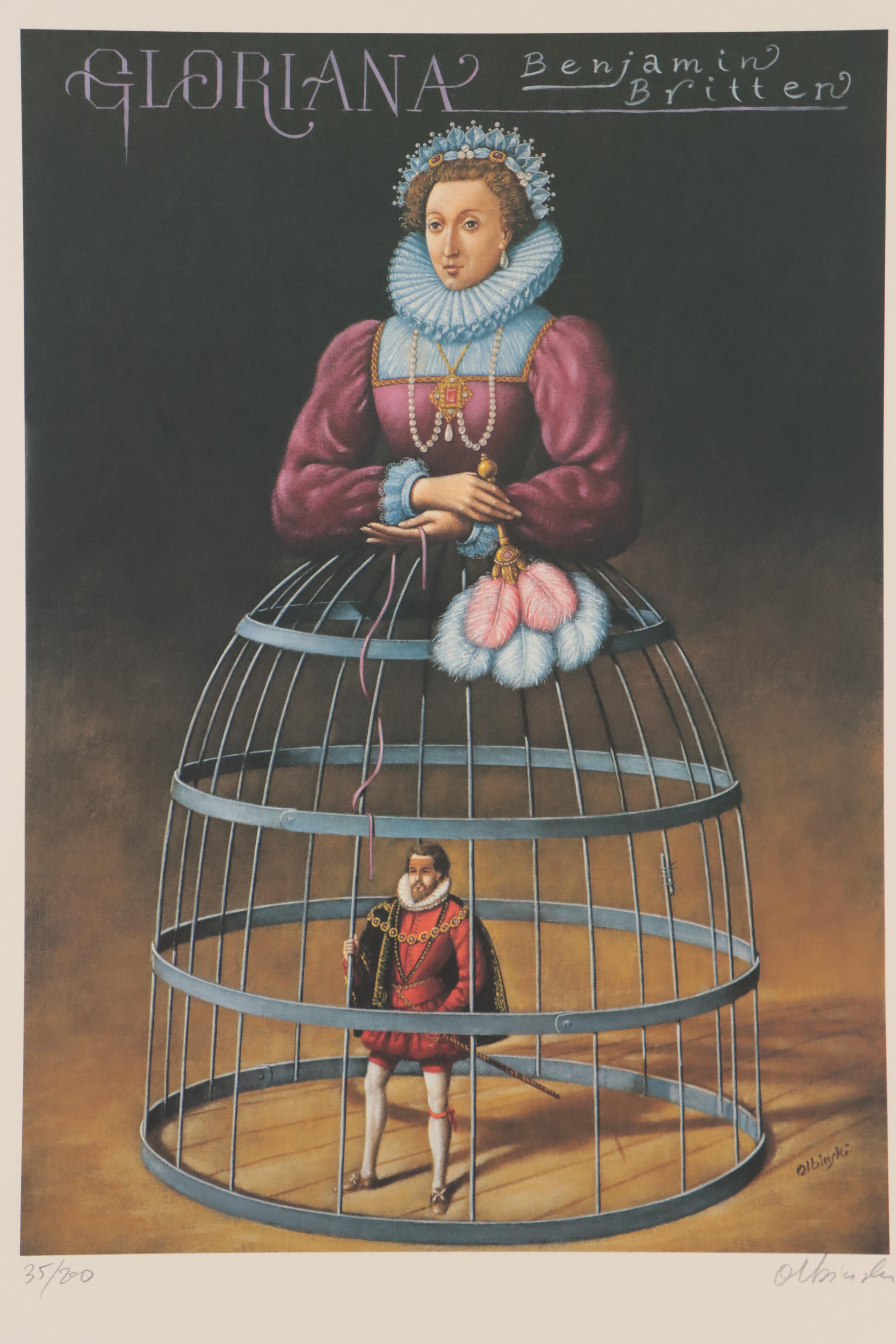 Rafal Olbinski Offset Lithograph Posters of World Famous Operas
