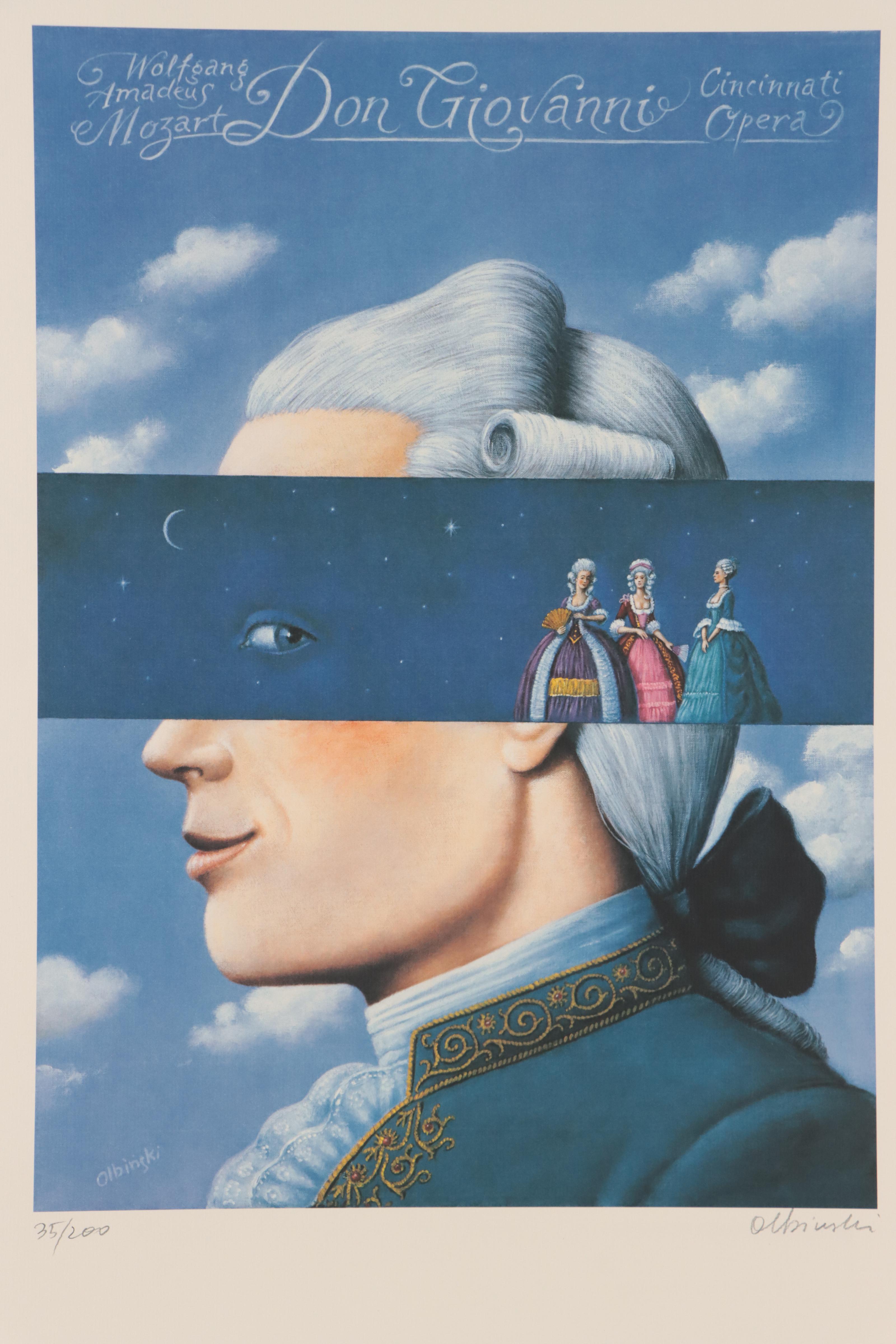 Rafal Olbinski Offset Lithograph Posters of World Famous Operas