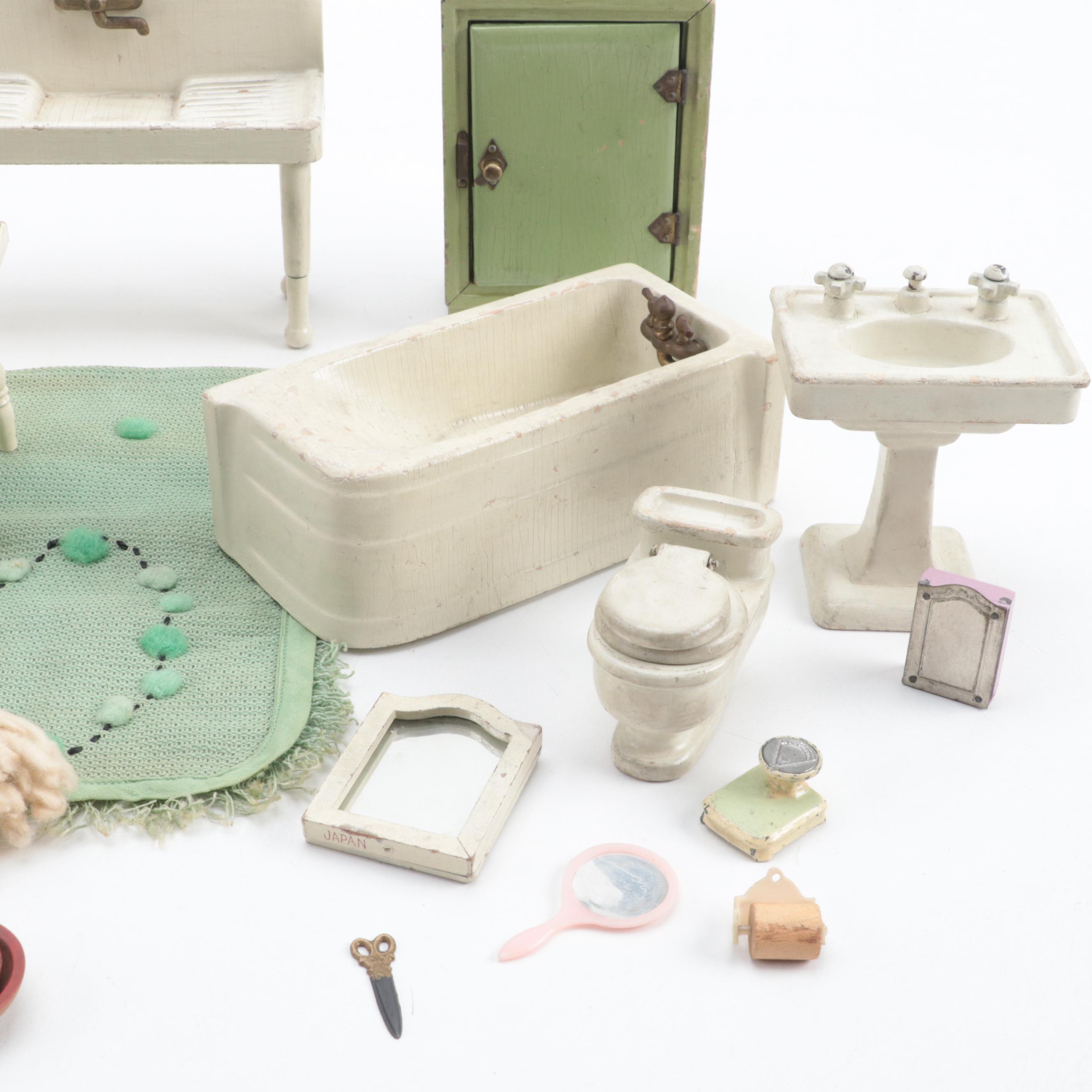 Doll House Furniture and Accessories, Mid to Late 20th Century