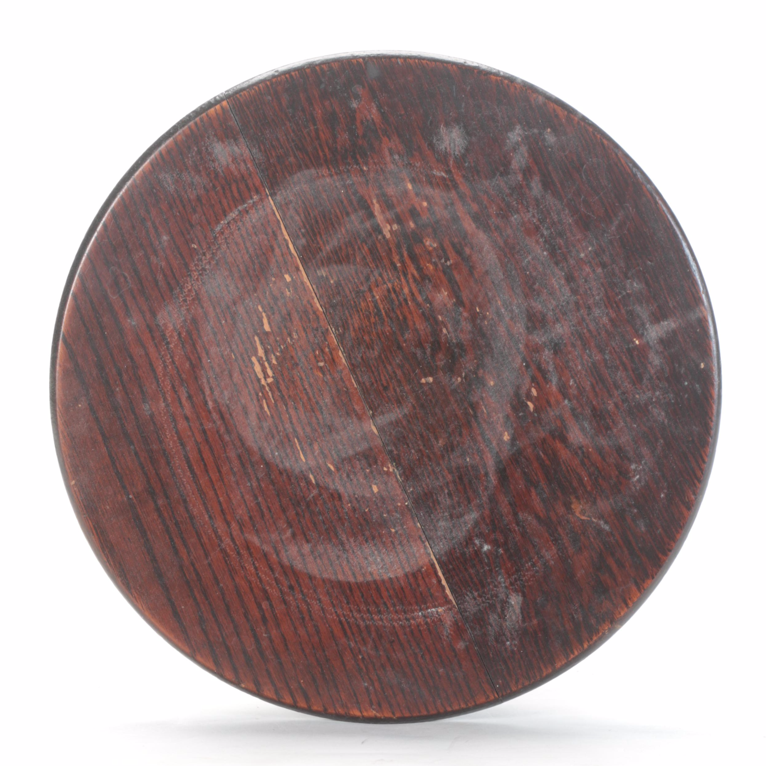 Victorian Turned Oak Pedestal, Mid to Late 19th Century