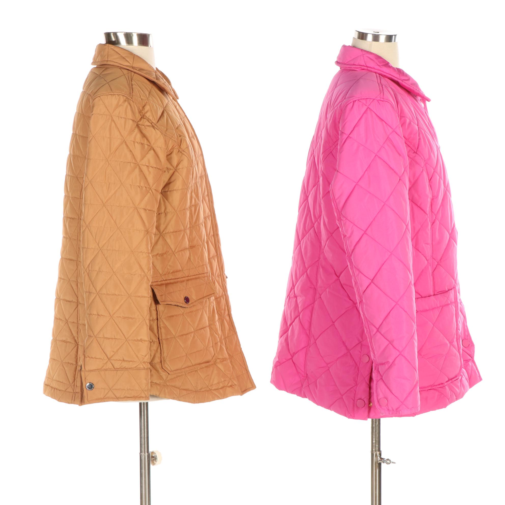 Isaac Mizrahi Live Padded/Quilted Snap-Front Jackets