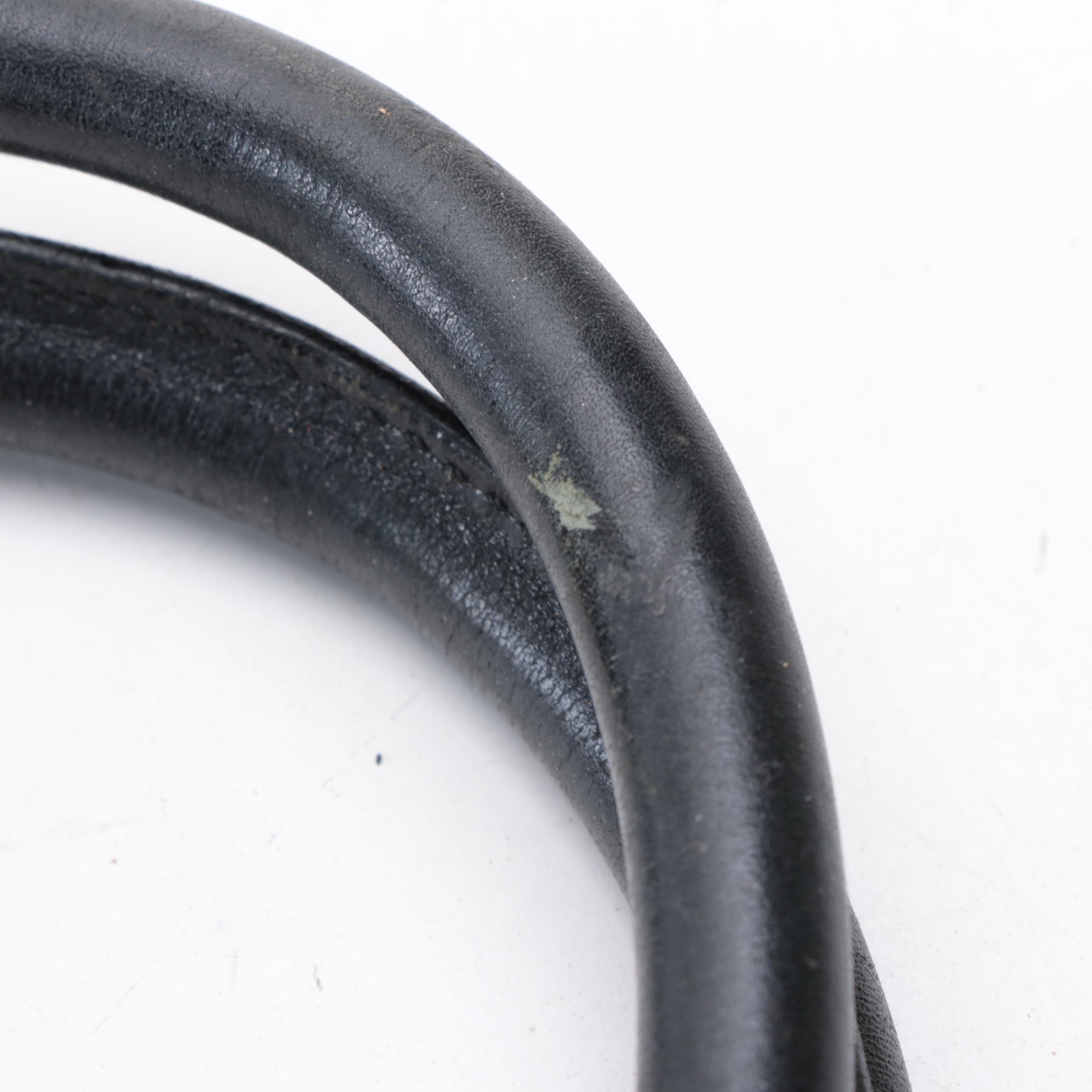 Gucci Black Guccissima Canvas and Leather Shoulder Bag with Push-Lock