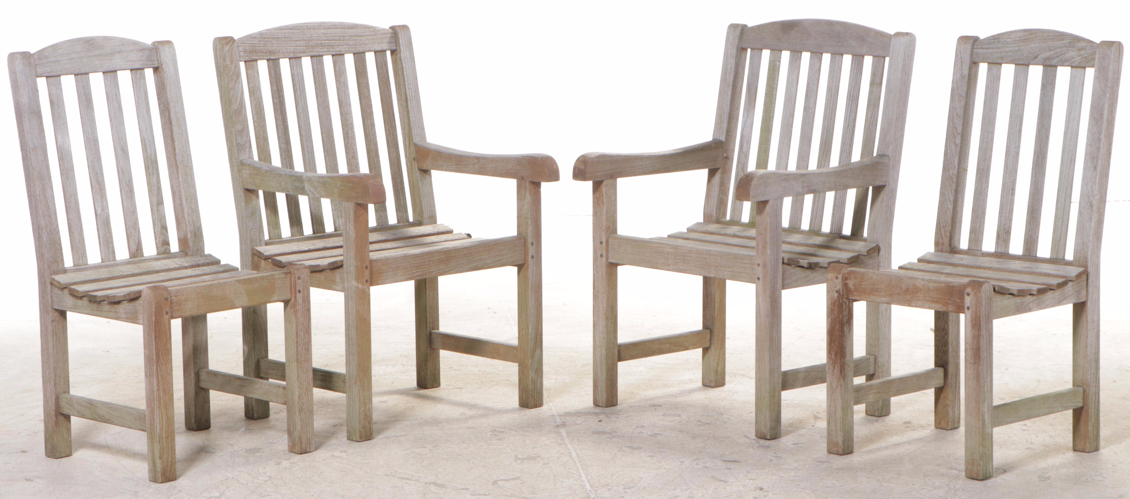 Five-Piece Smith & Hawken Teak Patio Dining Set