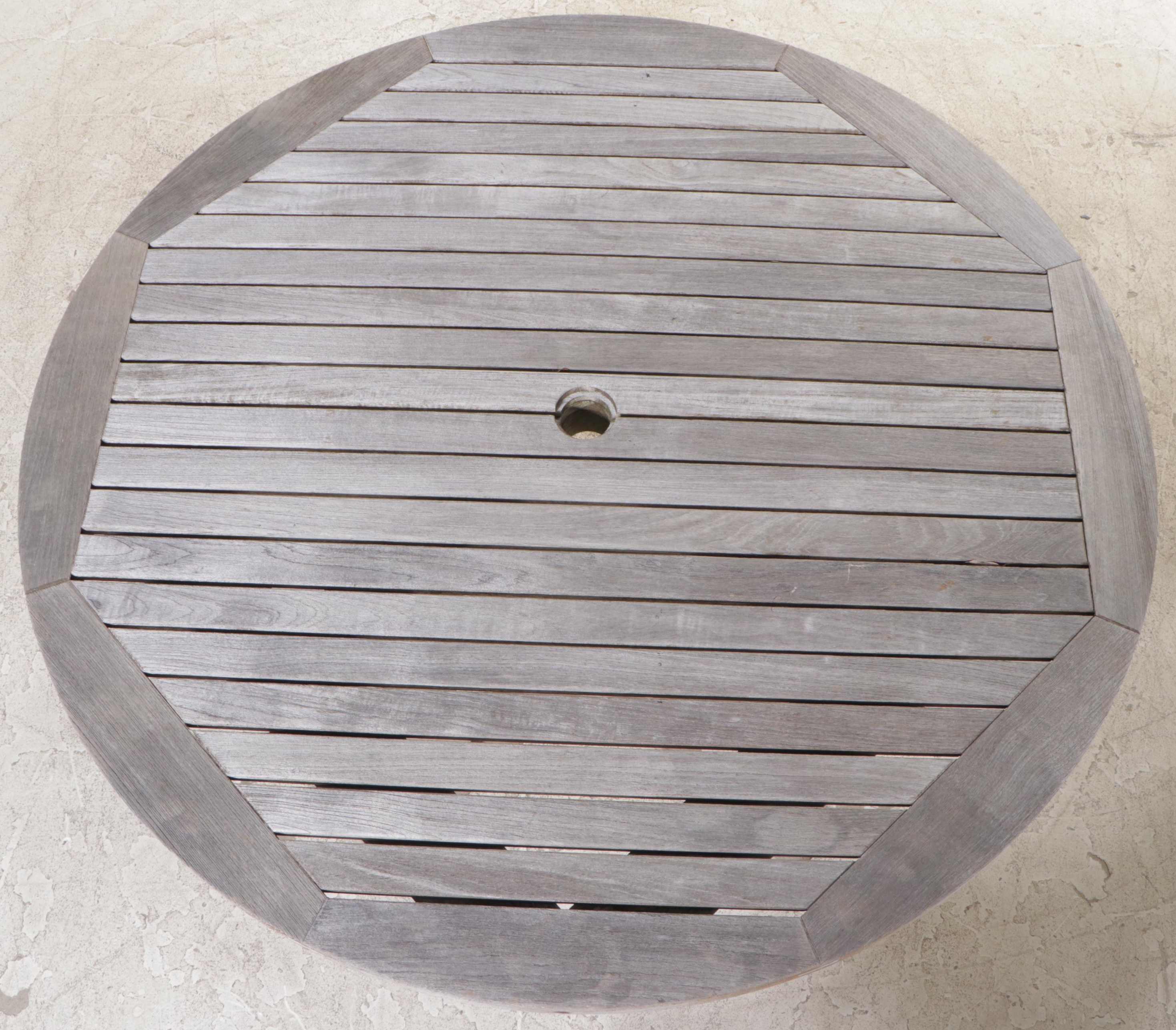 Five-Piece Smith & Hawken Teak Patio Dining Set