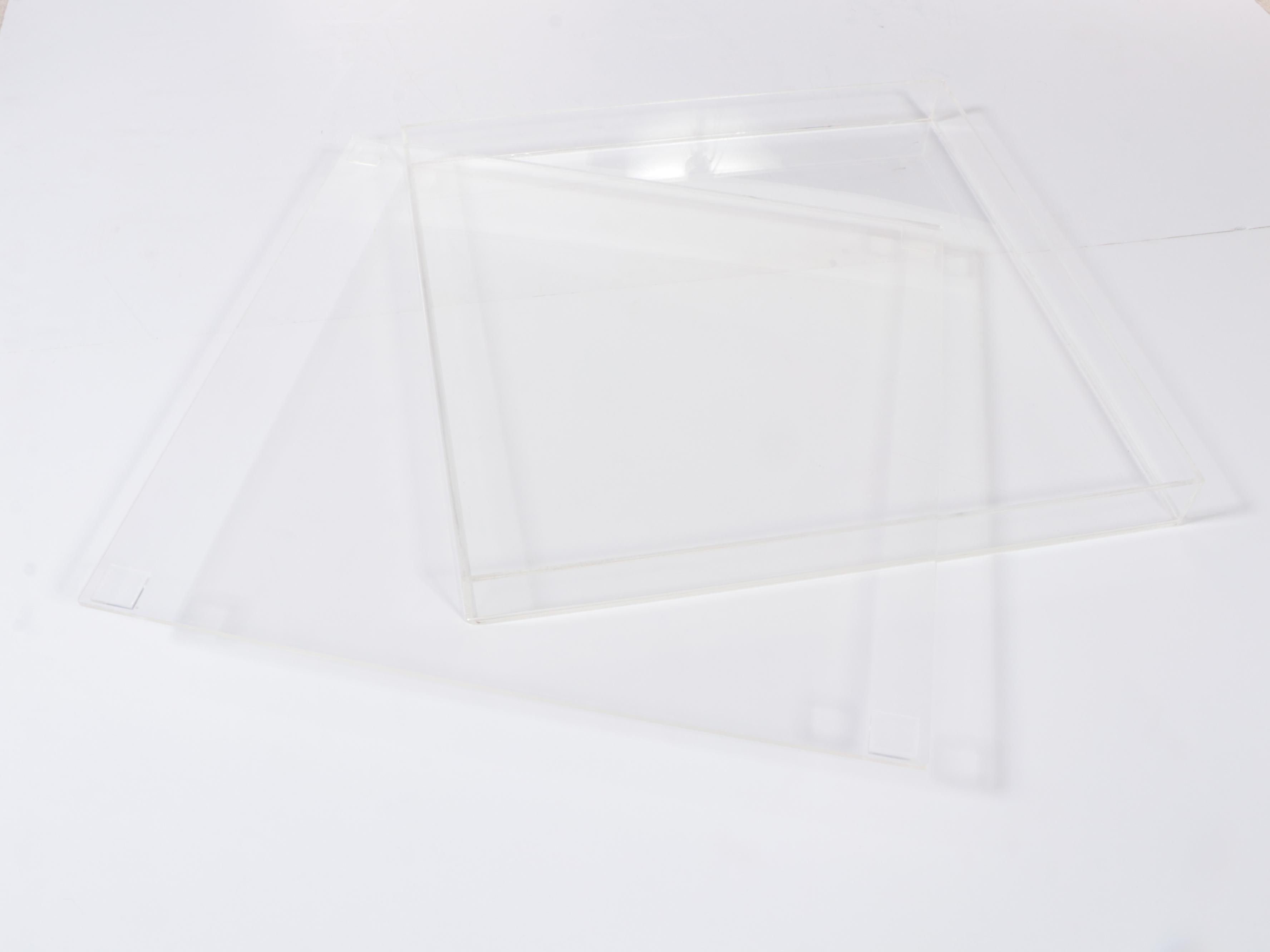 Custom Acrylic Display Cases with Wooden Storage Crates