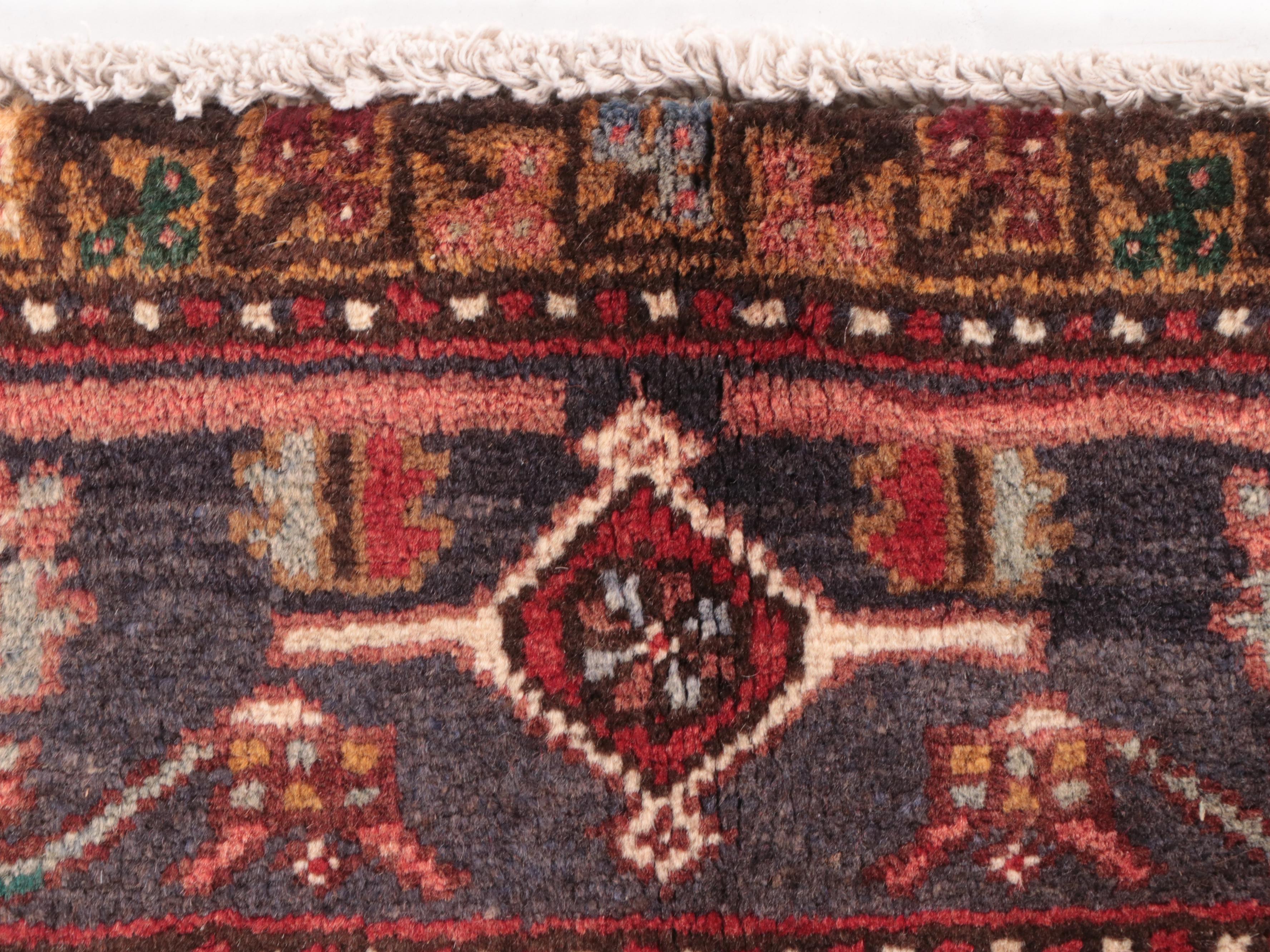 4'8 x 6'9 Hand-Knotted Persian Heriz Area Rug