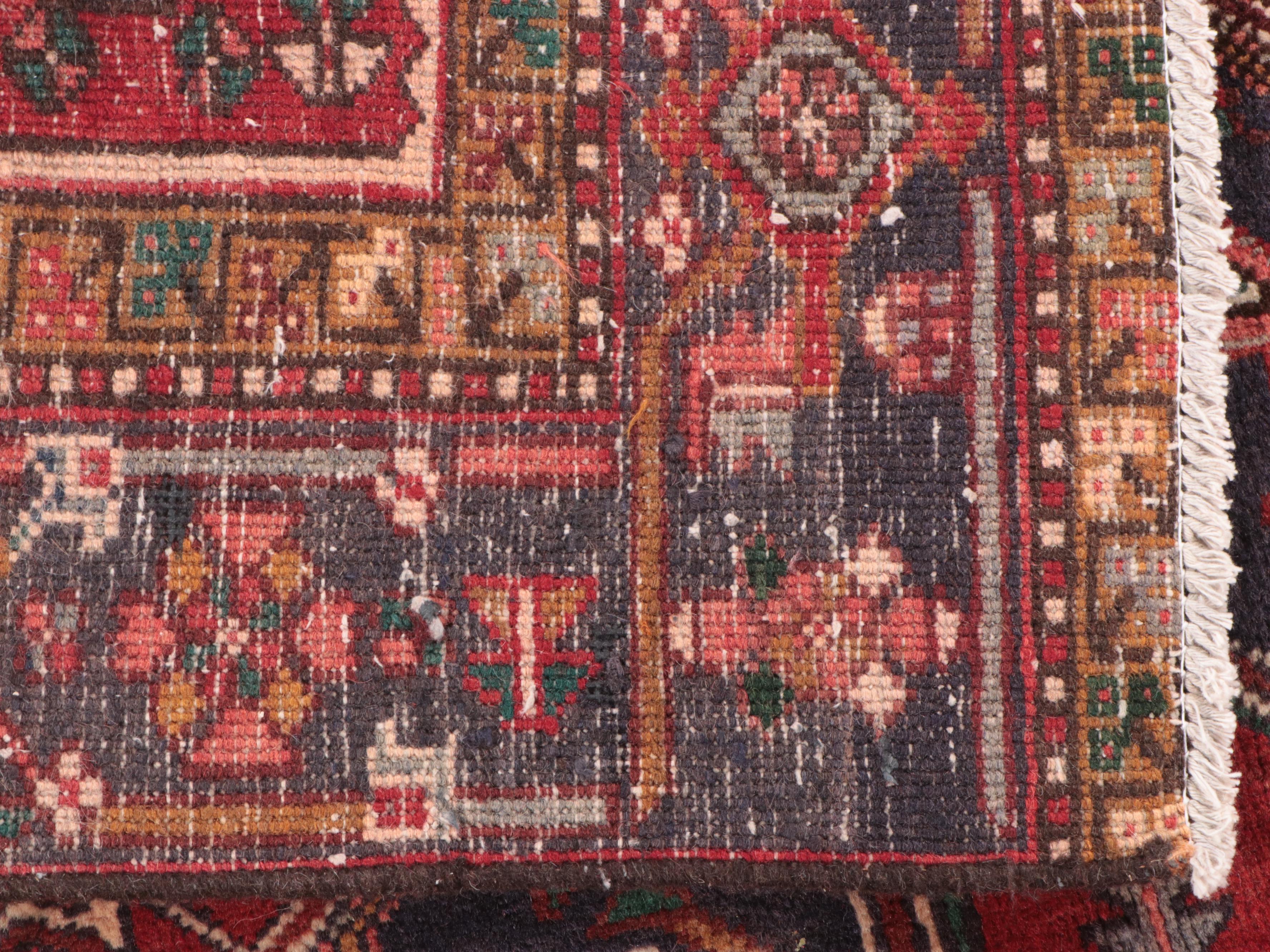 4'8 x 6'9 Hand-Knotted Persian Heriz Area Rug