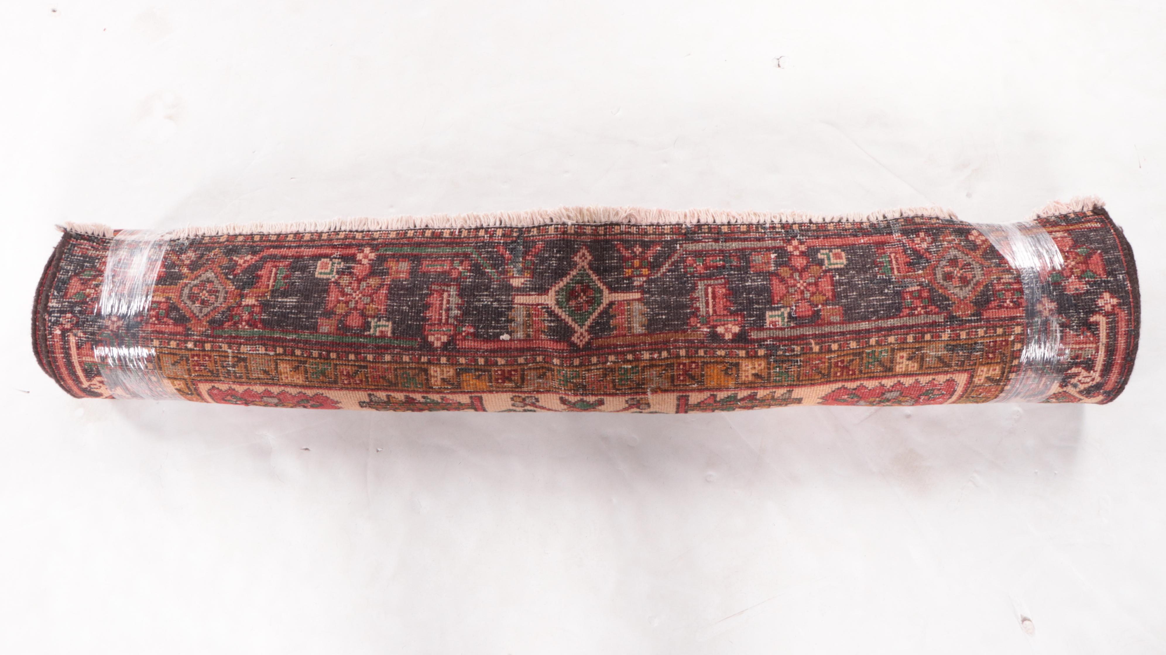 4'8 x 6'9 Hand-Knotted Persian Heriz Area Rug