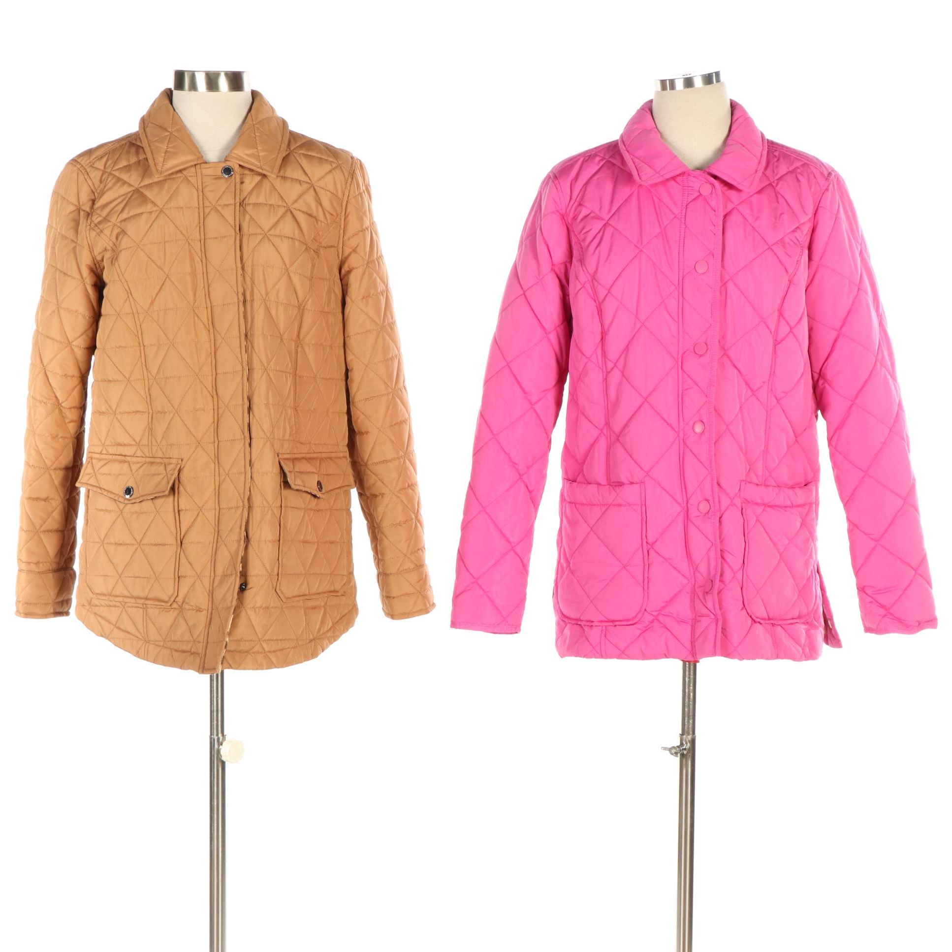 Isaac Mizrahi Live Padded/Quilted Snap-Front Jackets